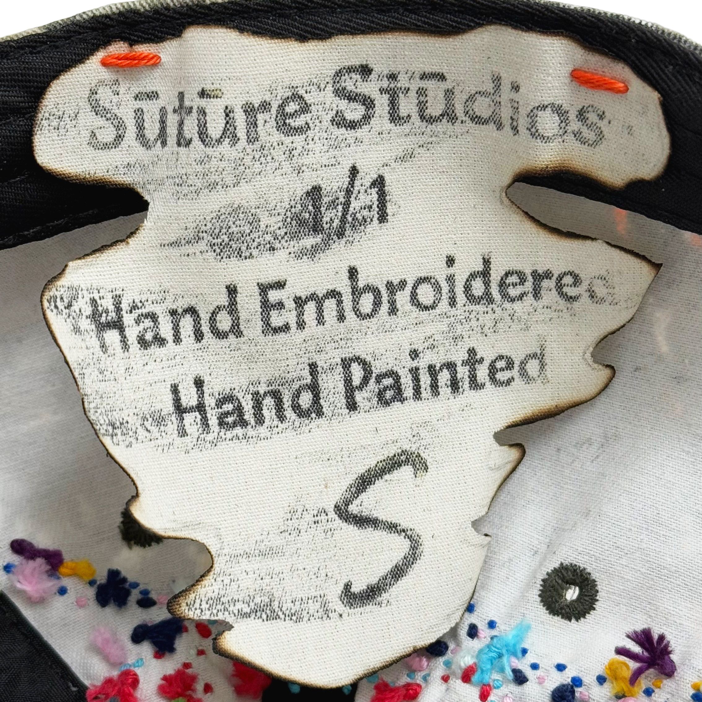 Other Suture Studios Hand Painted Sashiko Embroidered 6-Panel Hat Size ONE SIZE - 11 Thumbnail