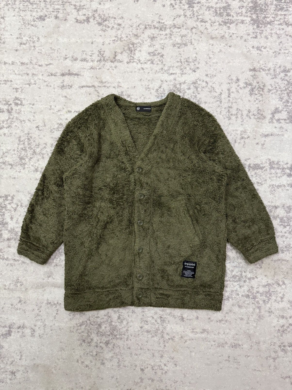 GU × Undercover Gu x Undercover Sherpa Fleece Cardigan Sweater Size US XL / EU 56 / 4 - 3 Thumbnail
