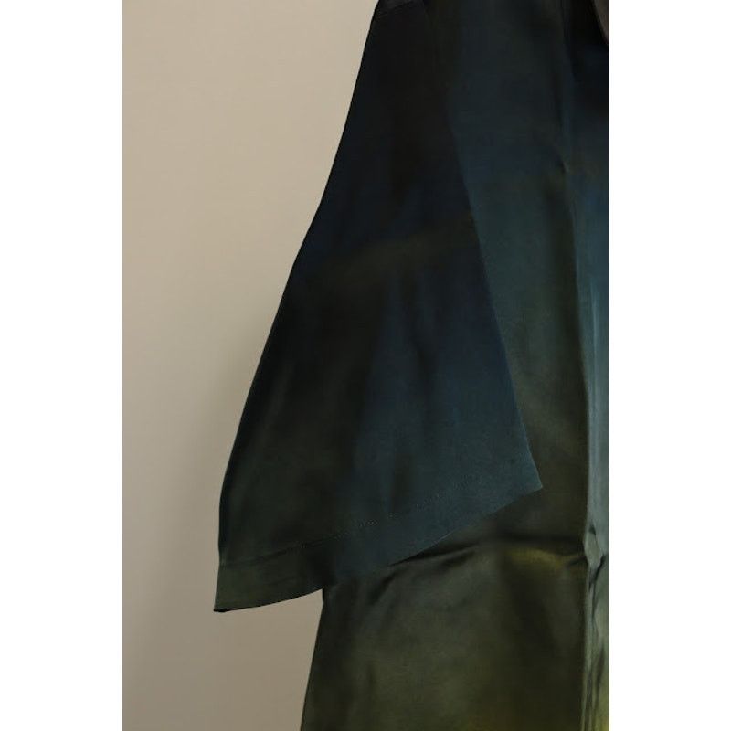 Jil Sander o1rshd1 Camicia Degrade, Palm Tree Fluid Viscose Shirt Size US S / EU 44-46 / 1 - 3 Thumbnail