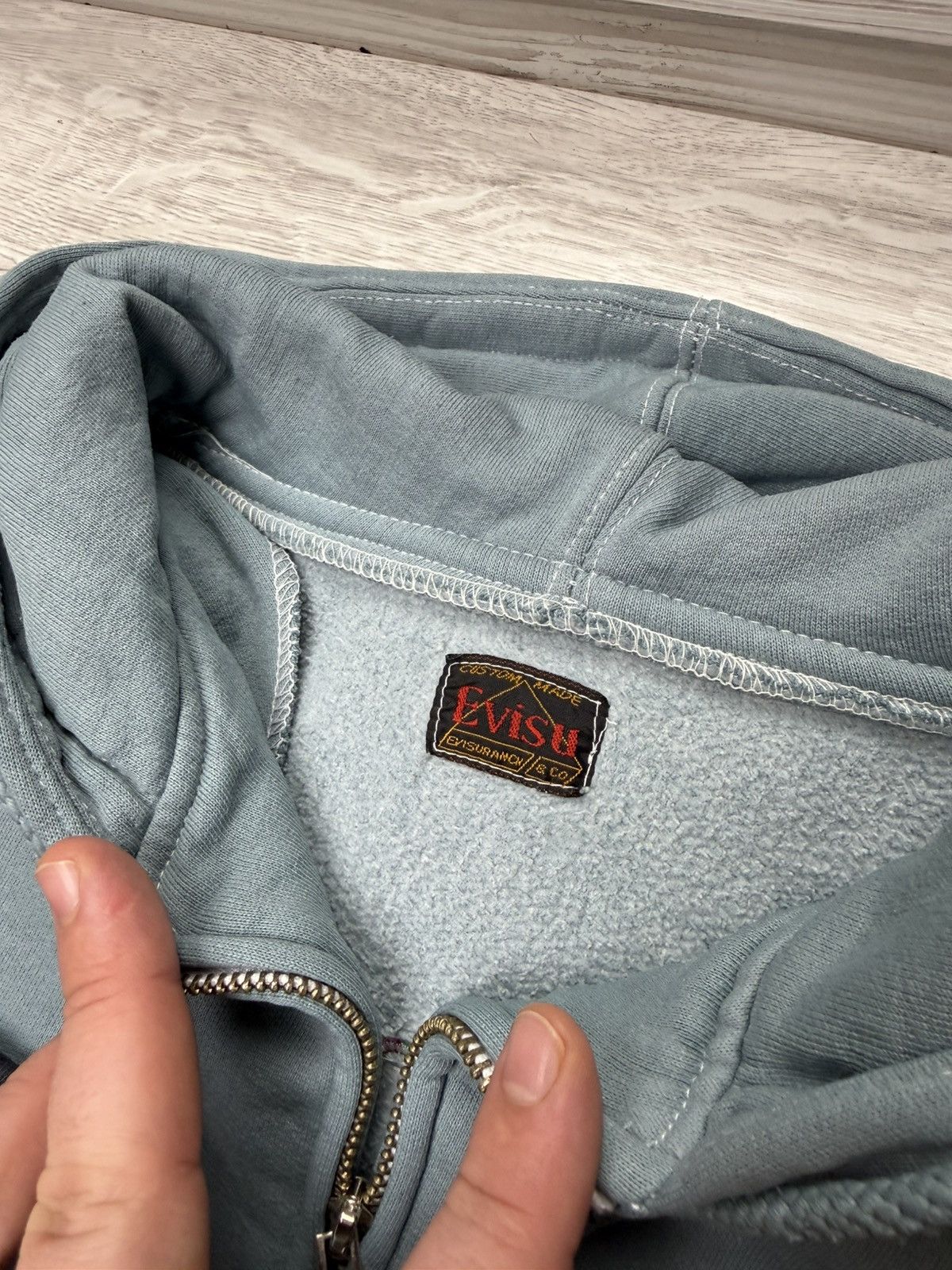 Japanese Brand Vintage Evisu Multi Pocket Zip up Hoodie Japanese Big Logo Size US M / EU 48-50 / 2 - 16 Thumbnail