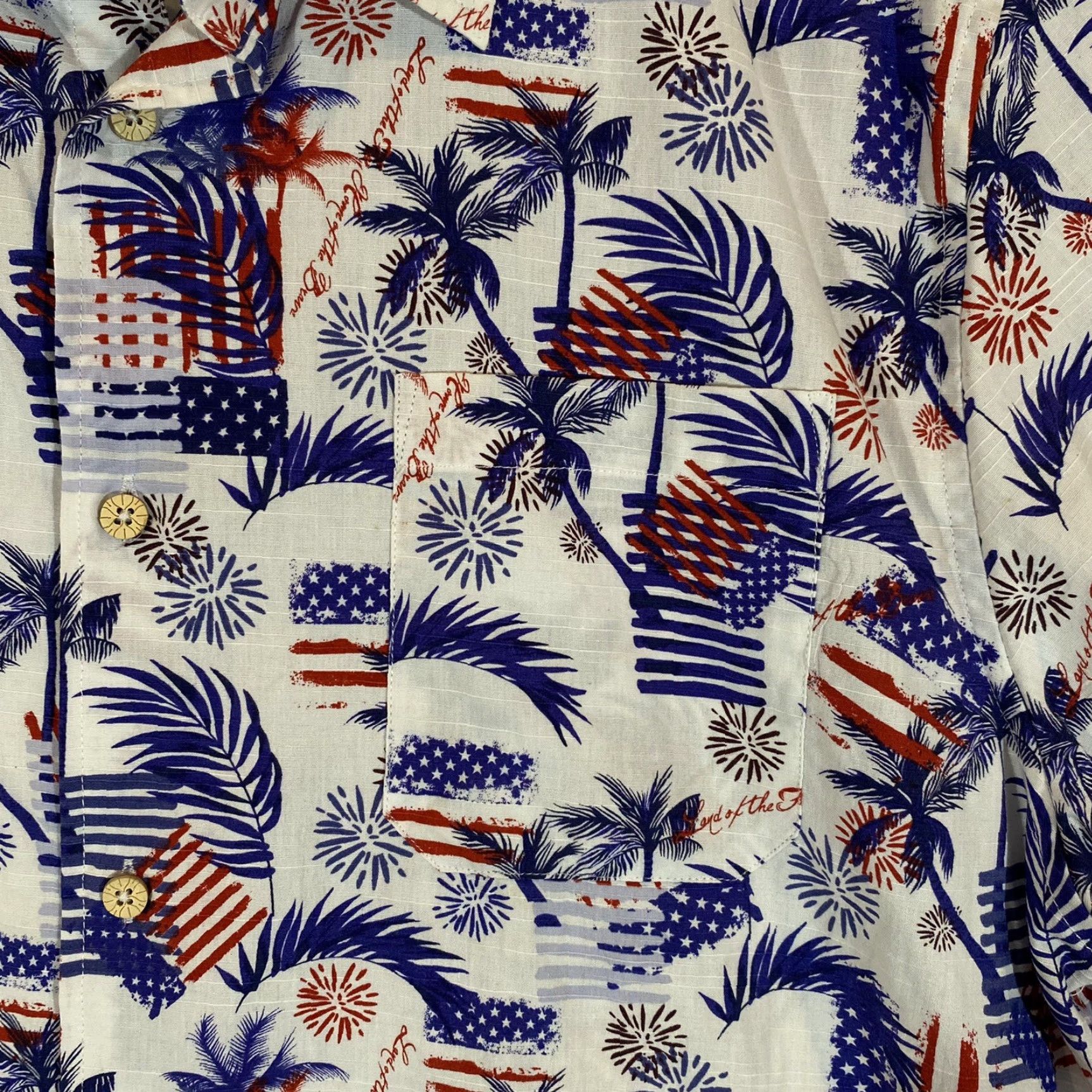 Vintage VINTAGE Tricots St Raphael Shirt Mens Large Blue Red Button-Down Men USA July 4th Size US L / EU 52-54 / 3 - 3 Thumbnail