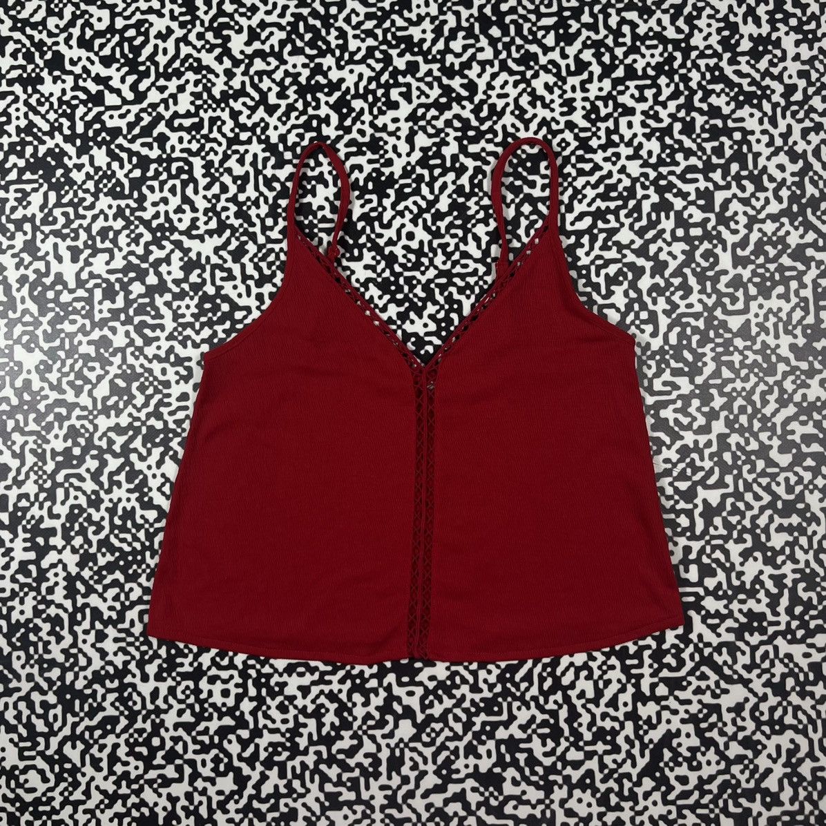 Vintage Vintage Y2K Sexy Retro Red Tank Top Japanese 90s Style Size M / US 6-8 / IT 42-44 - 3 Thumbnail