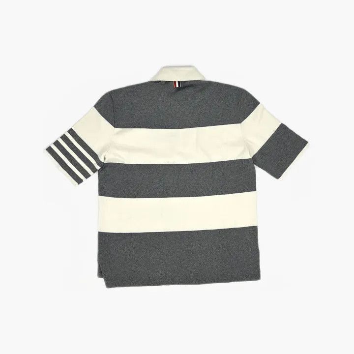 Thom Browne Thom Browne Striped Short Sleeve Polo Shirt -2507 Size US S / EU 44-46 / 1 - 3 Thumbnail