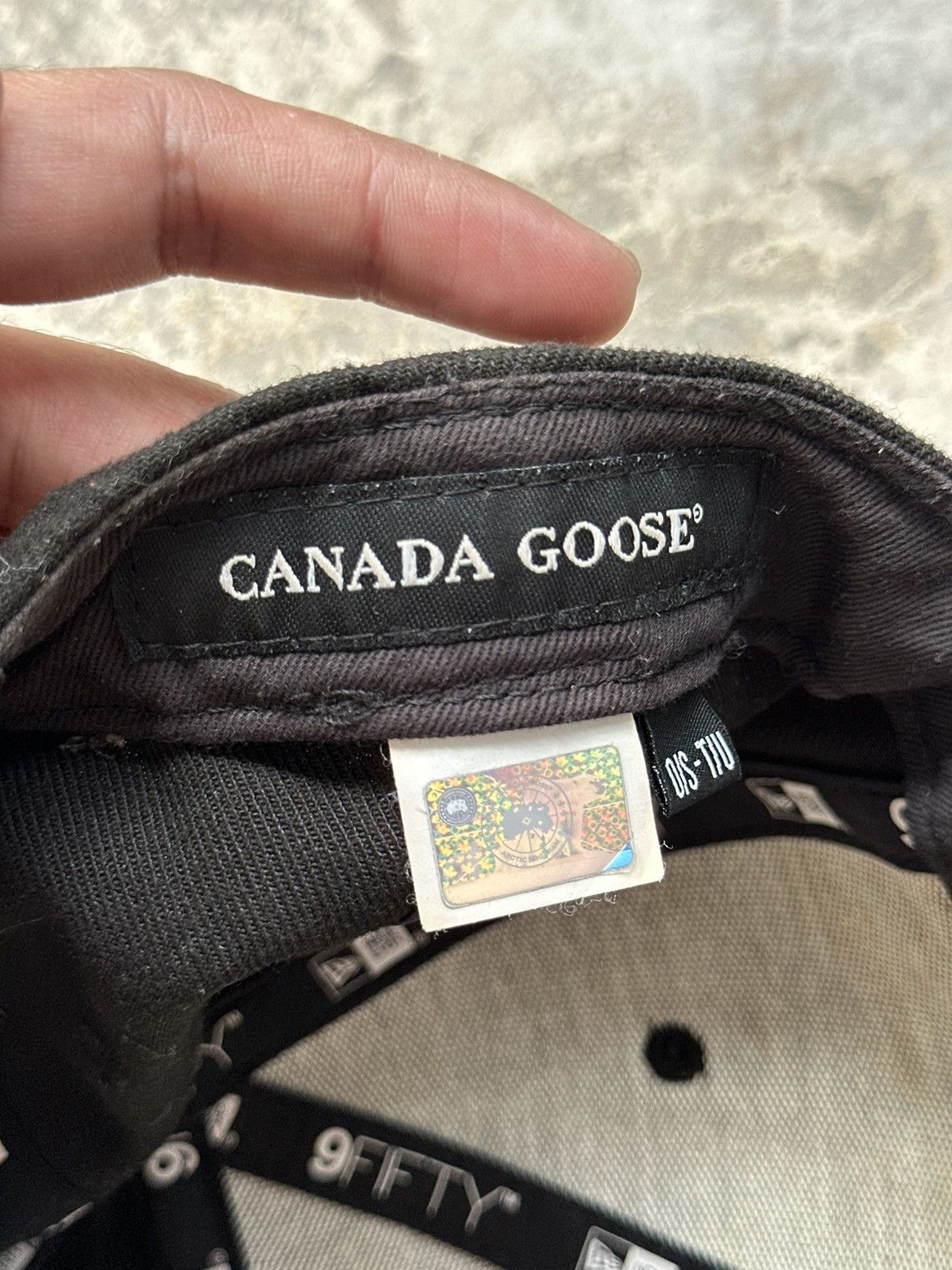 Canada Goose × New Era Canada Goose New Era Arctic Logo Classic Black Snapback Cap Size ONE SIZE - 20 Thumbnail