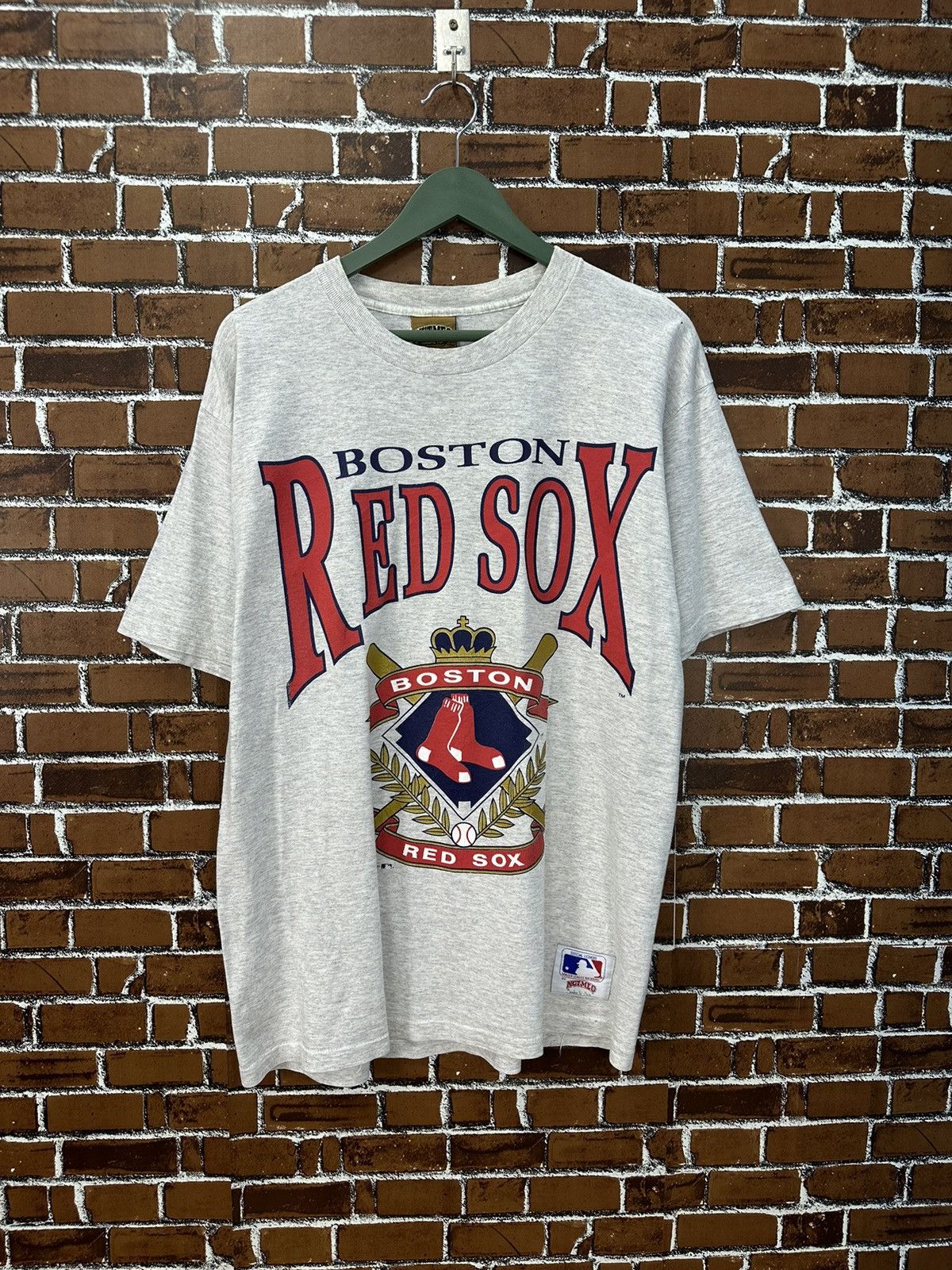 MLB Vintage MLB Boston Redsox 1991 Nutmeg Tshirt A928 Size US L / EU 52-54 / 3 - 1 Thumbnail