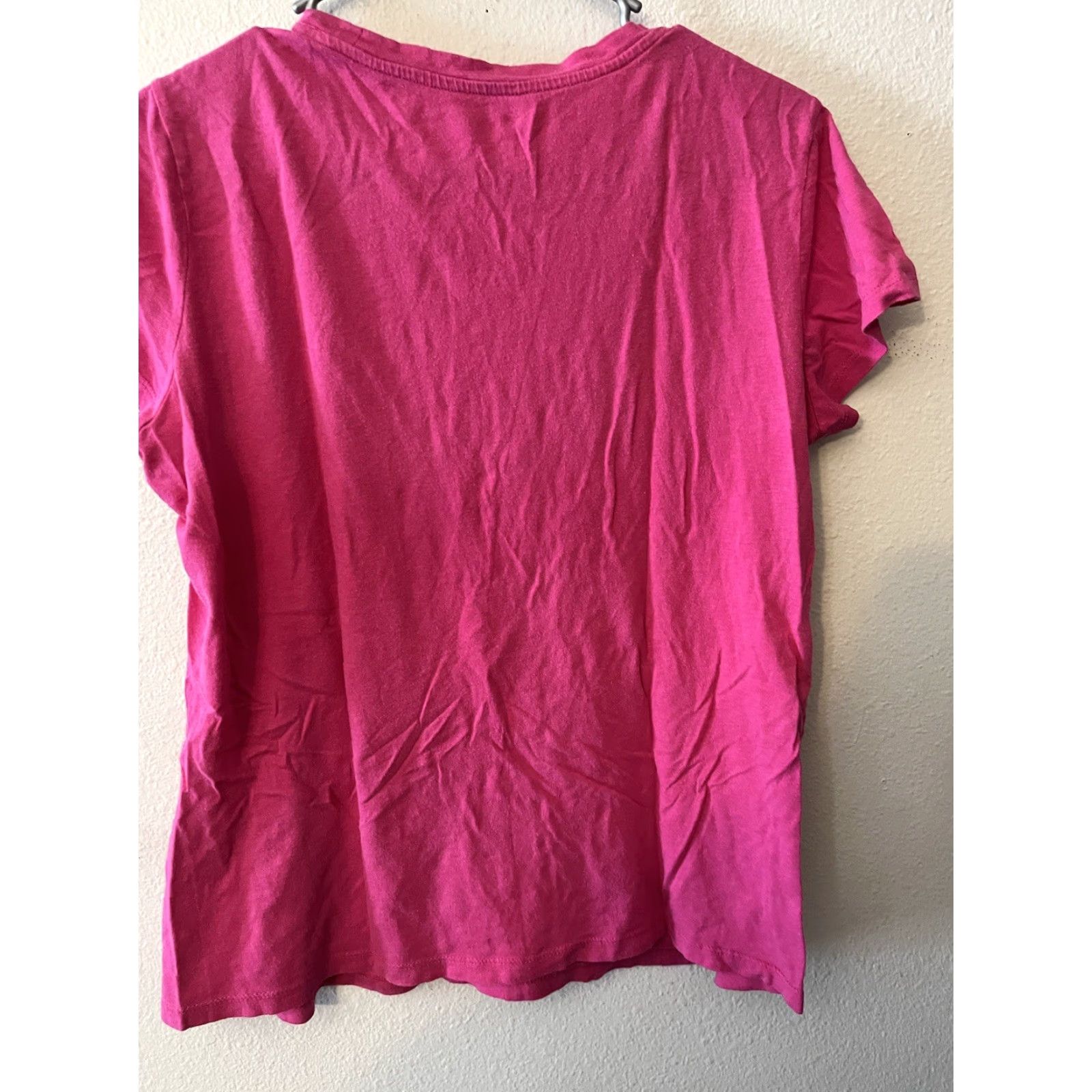 Calvin Klein Calvin Klein T-Shirt Women Size L Pink Round Neck Short Sleeves Graphic Modern Classic Shirt Size L / US 10 / IT 46 - 2 Thumbnail