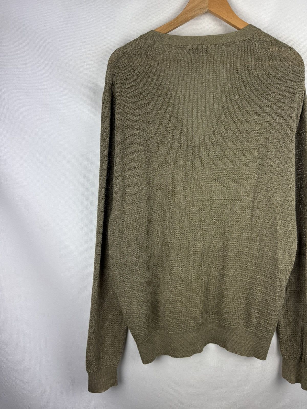 Suitsupply Suitsupply Men’s Linen Button Front Knitted Cardigan Sweater Size US XL / EU 56 / 4 - 15 Thumbnail