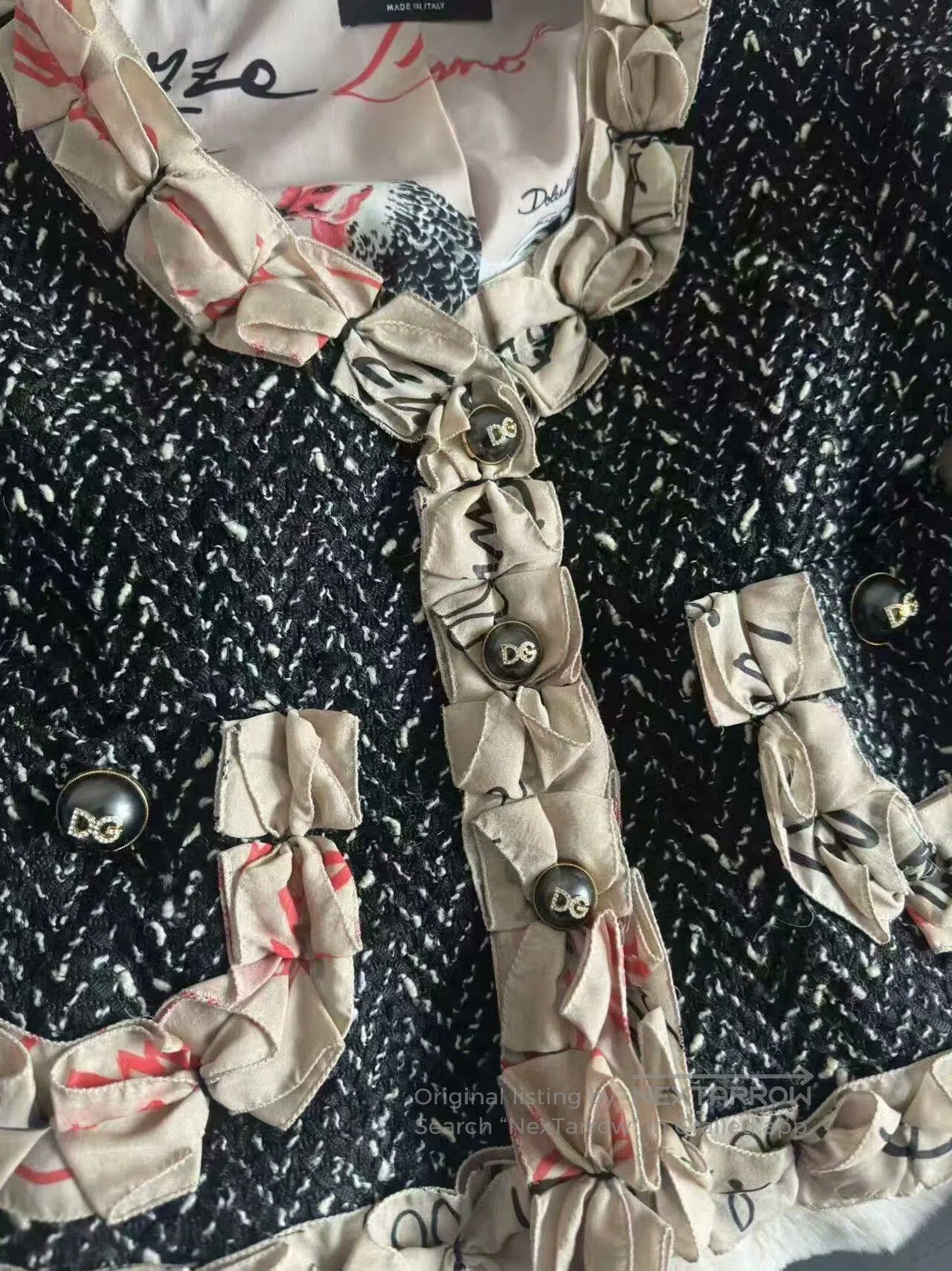 Dolce & Gabbana Dolce & Gabbana Tweed Short Jacket. Size S / US 4 / IT 40 - 2 Thumbnail