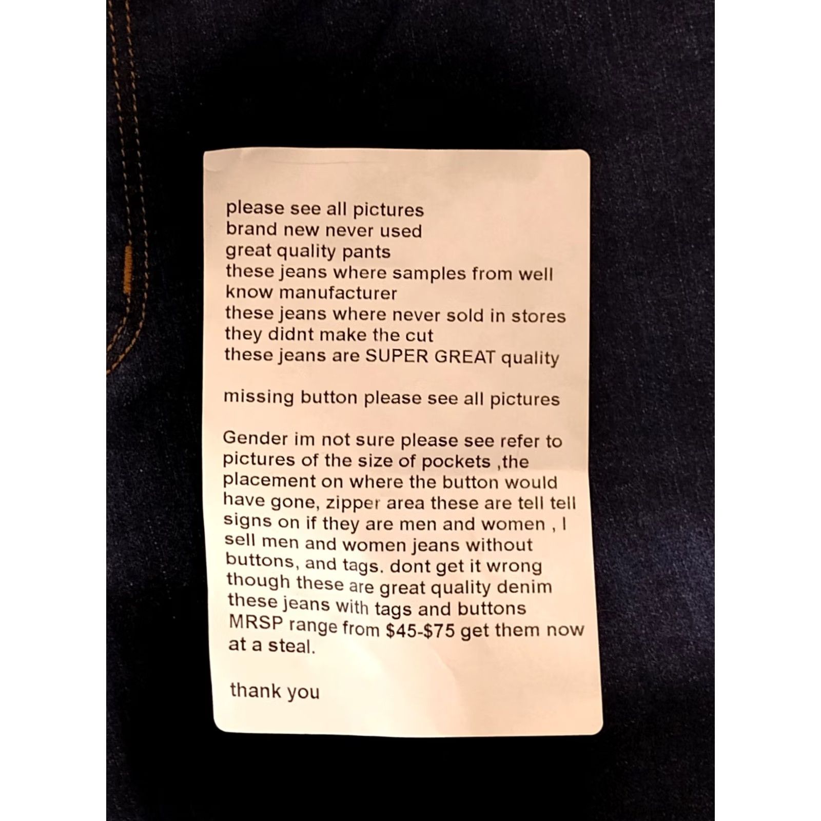 Vintage Unbranded Women's Dark Denim High Rise Tapered Jeans 18 Denim Jeans Slim 5-Pocket Blue 90s Adult Womens Jeans Size 40" / US 18 - 6 Thumbnail