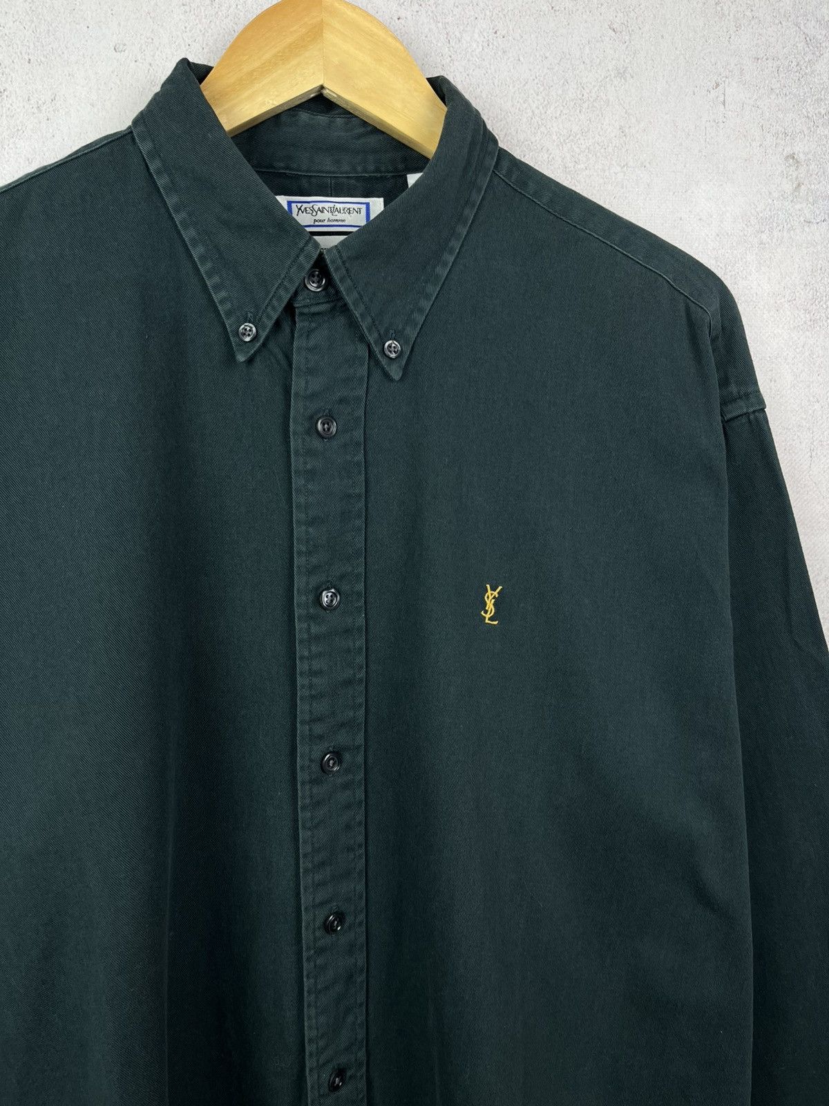 Yves Saint Laurent Vintage Yves Saint Laurent Heavy Button Up Shirt YSL 90s Y2K Size US XL / EU 56 / 4 - 3 Thumbnail