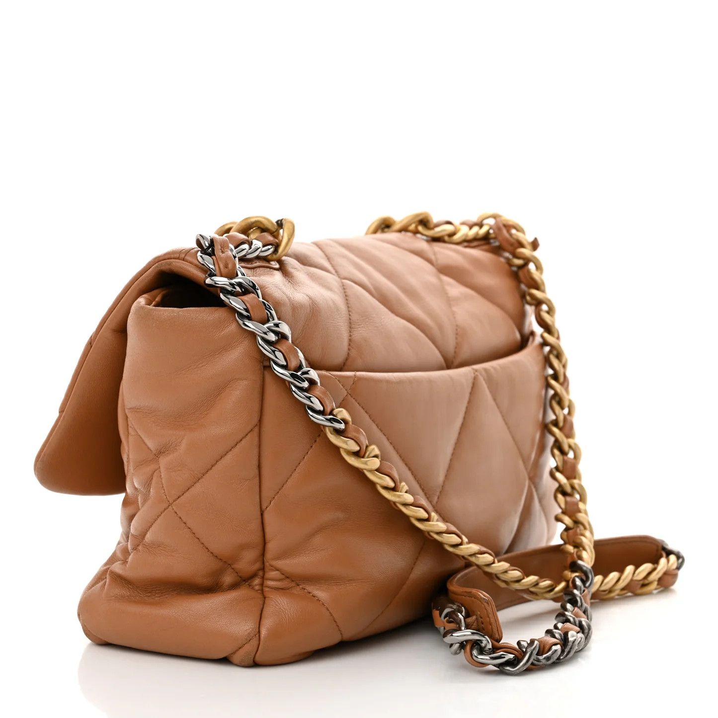 Chanel os11x0126 Size: OS / Lambskin Quilted Large Flap Bag Brown Size ONE SIZE - 3 Thumbnail