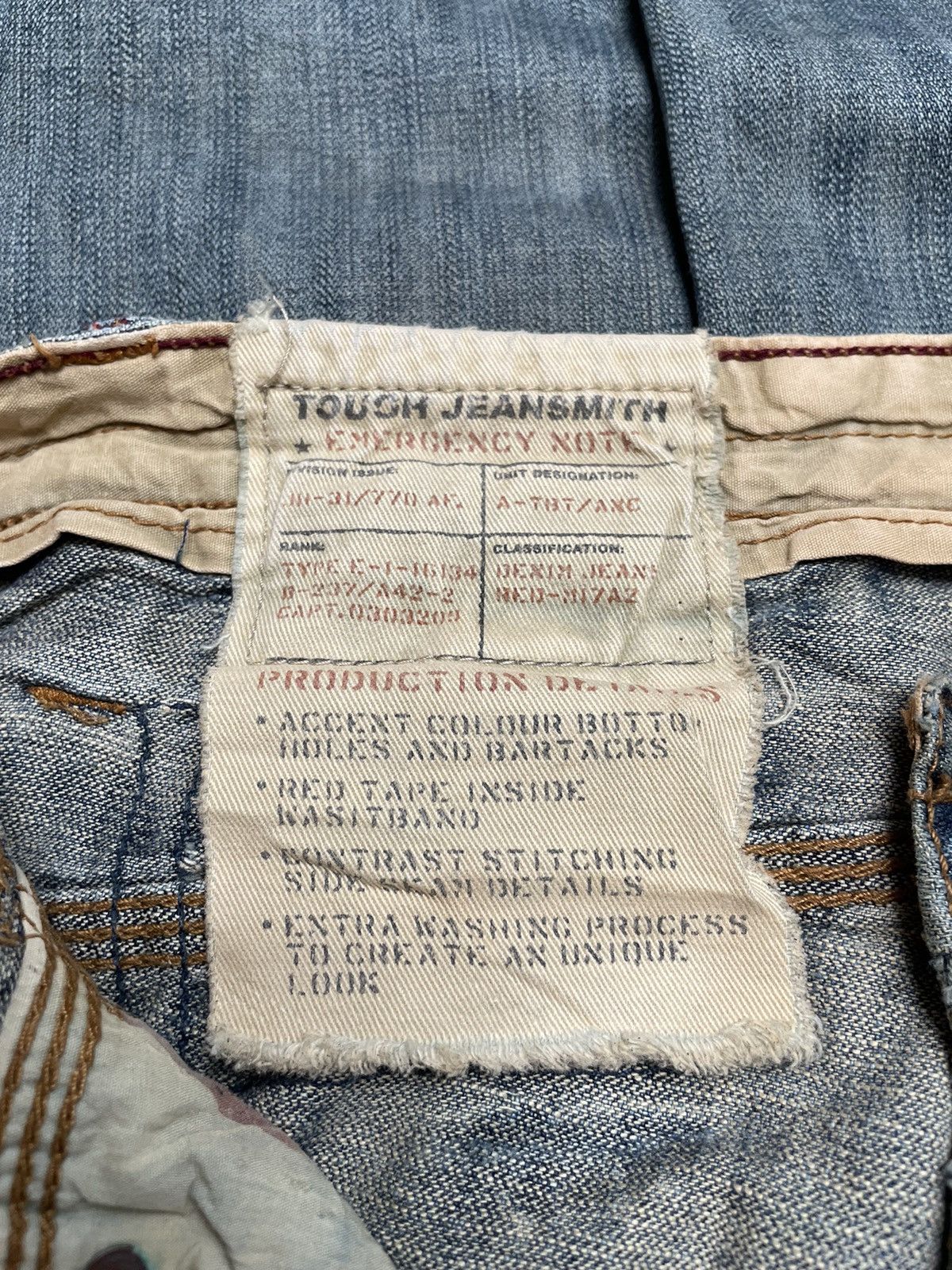 Designer × Vintage Vintage Brand Tough Jeansmith Jeans 2000s Size US 30 / EU 46 - 9 Thumbnail