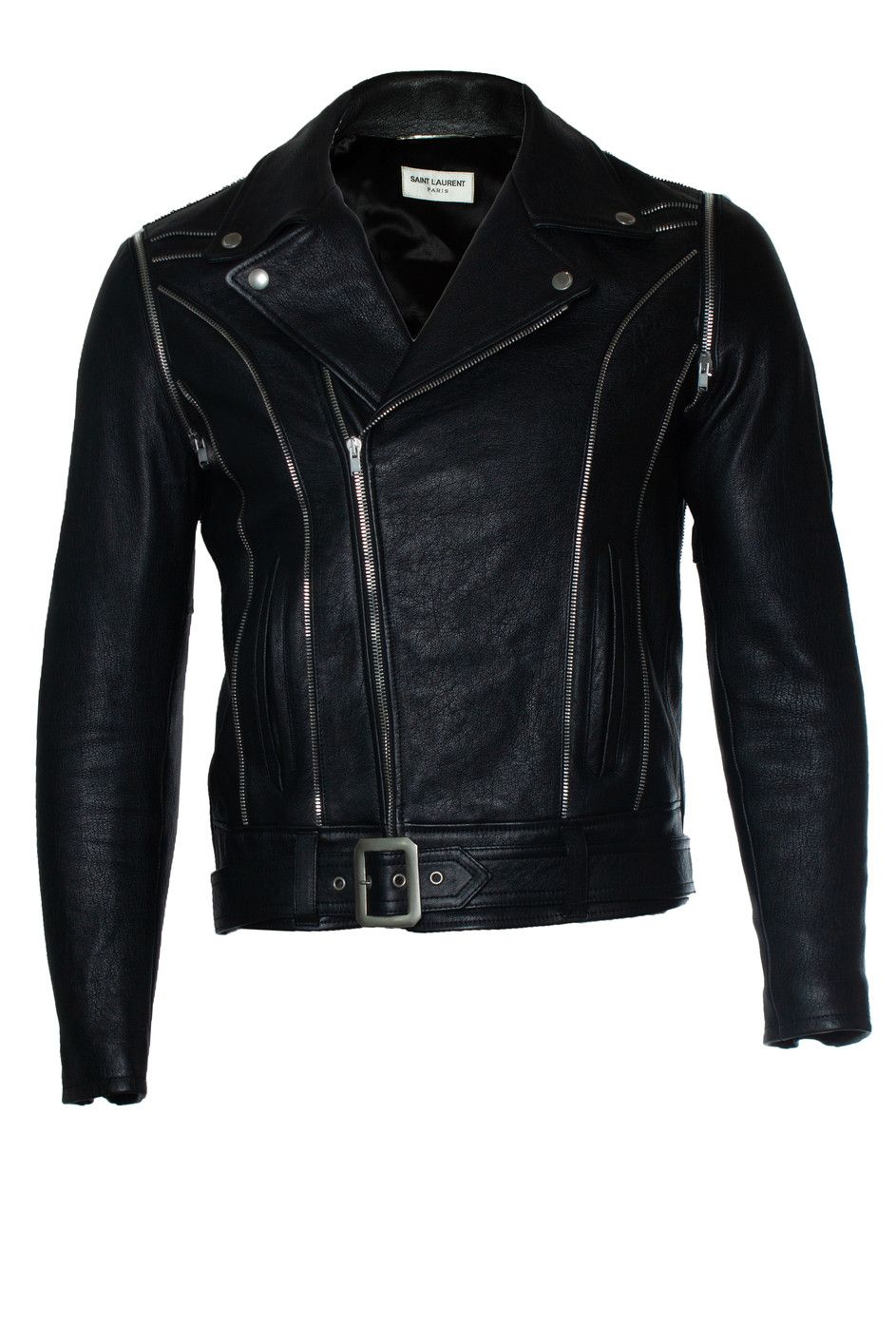Saint Laurent Paris Saint Laurent, 2015 multi zipper leather jacket Size US M / EU 48-50 / 2 - 1 Thumbnail