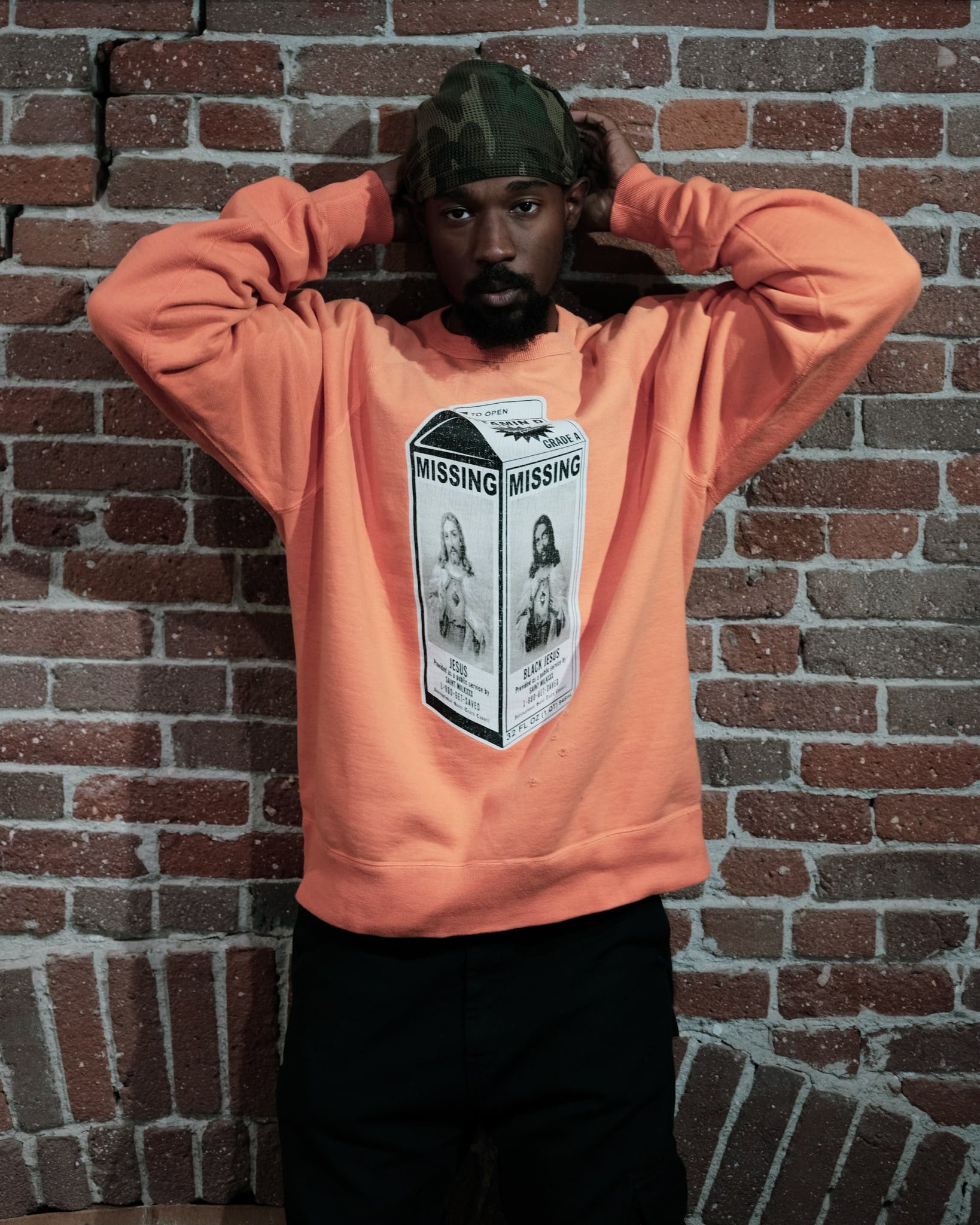DENIM TEARS × Saint Michael Saint Michael x Denim Tears Milk Pack Sweatshirt - Orange Size US L / EU 52-54 / 3 - 1 Thumbnail