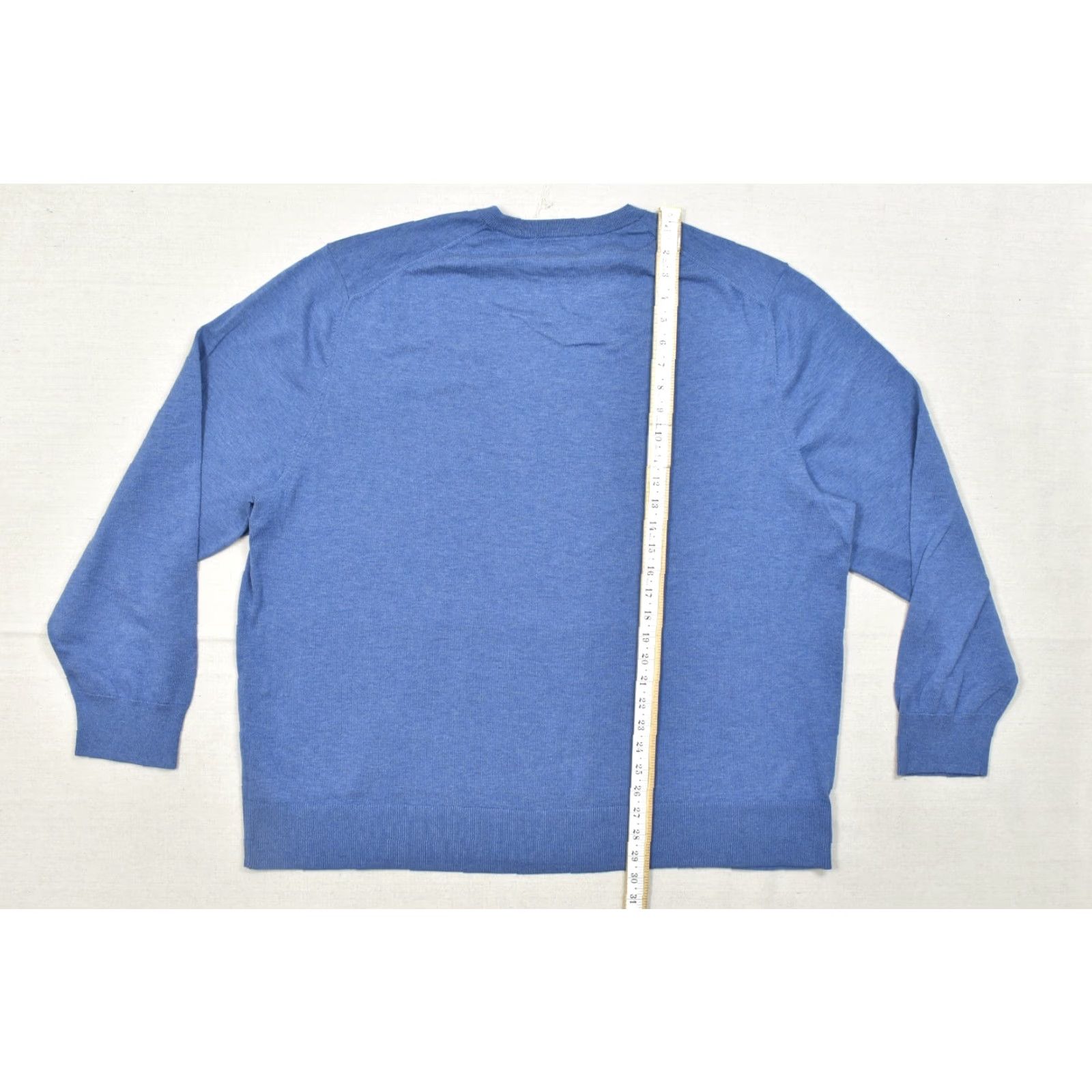 Brooks Brothers Brooks Brothers Sweater Crew Neck 2XL Men Blue Supima Cotton Long Sleeve Solid Logo Pullover Winter Fall Spring Regular Knit Shirt Size US XXL / EU 58 / 5 - 4 Thumbnail