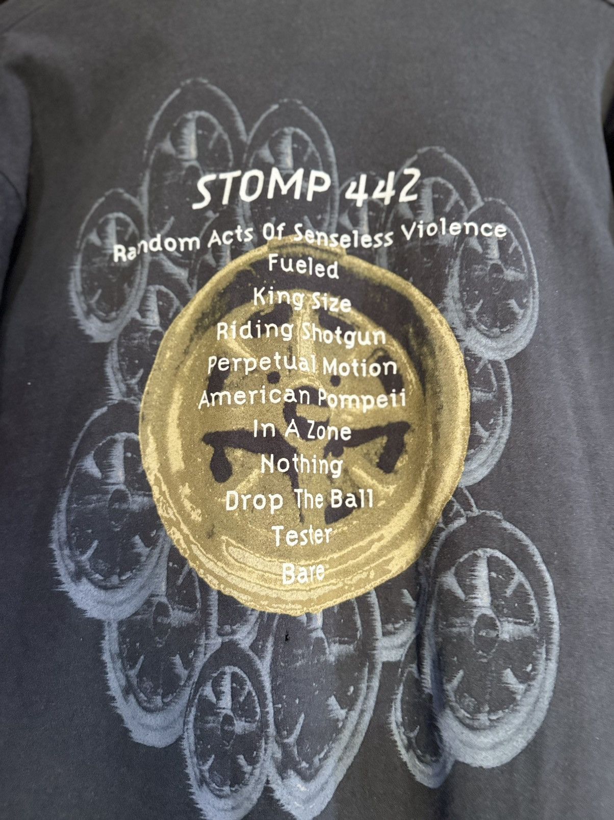 Band Tees Vintage 90s Anthrax Stomp Thrash Metal Band Sun Faded Tee Size US L / EU 52-54 / 3 - 6 Thumbnail
