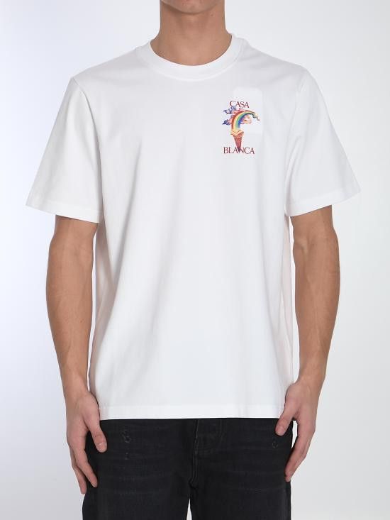 Tシャツ・カットソー CASABLANCA Men T-shirt White MPF25JTS001 03 Casablanca CASABLANCA Men T-Shirts MPS25JTS00103 WHITE | Grailed