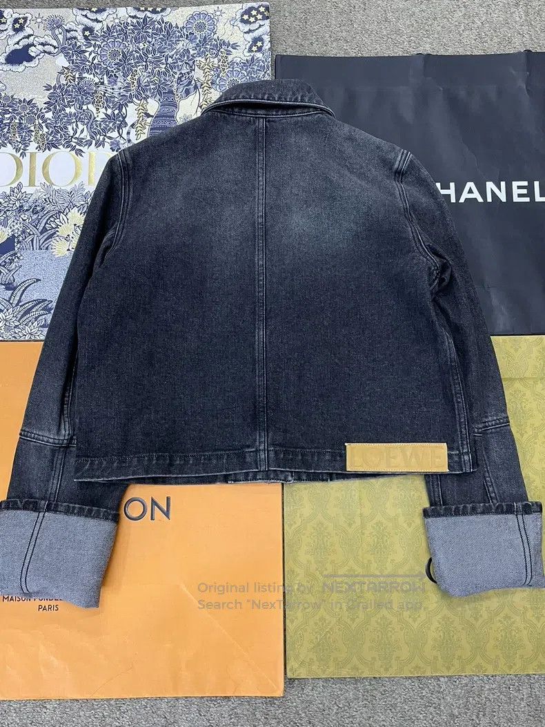 Loewe Loewe Black and gray washed denim jacket Size XS / US 0-2 / IT 36-38 - 2 Thumbnail
