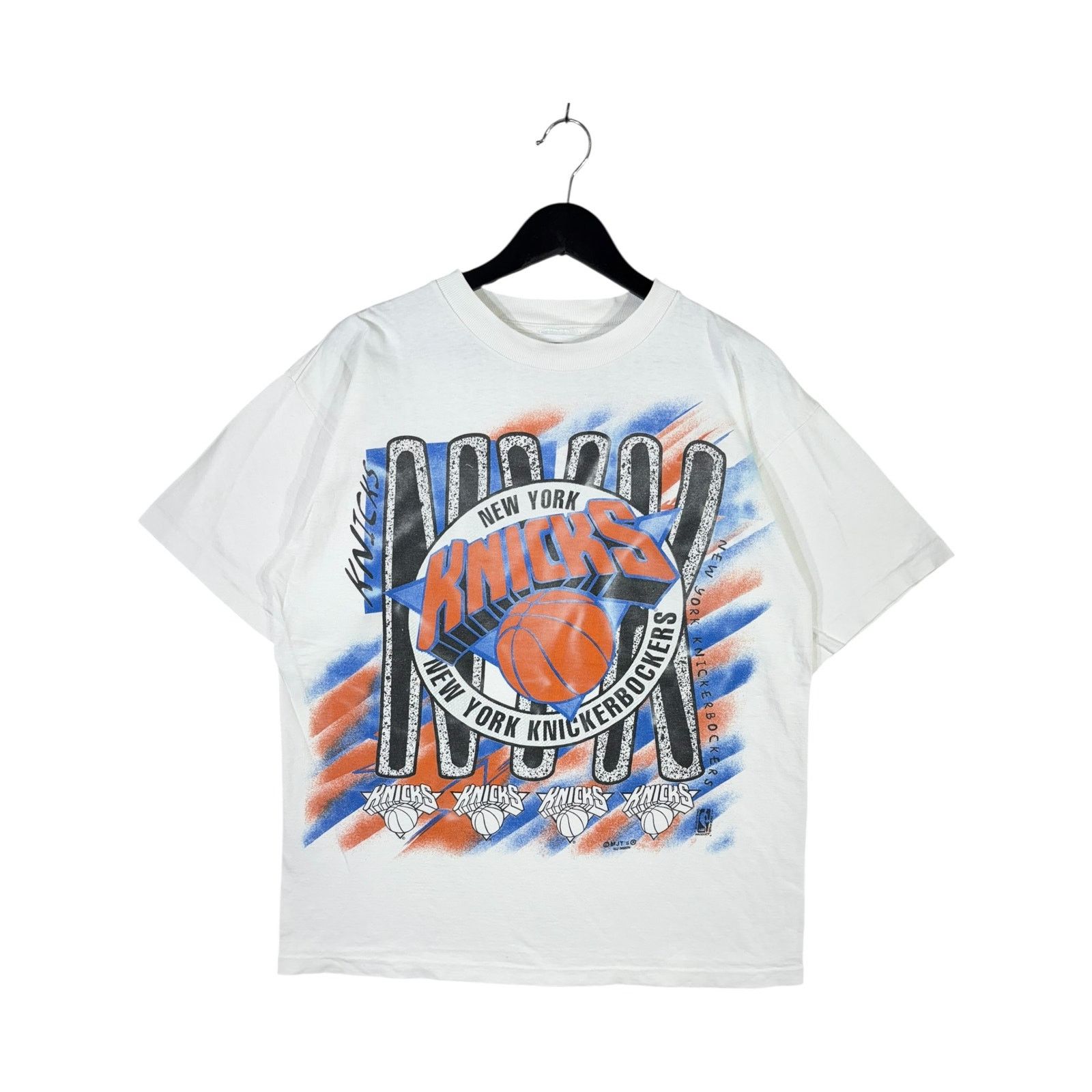 Vintage New York Knicks Logo Graphic NBA T-Shirt Large