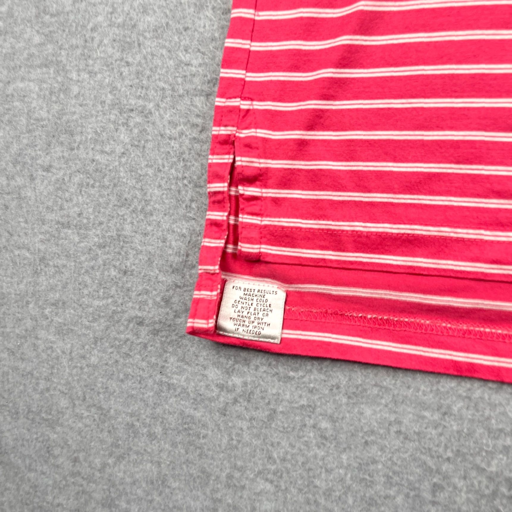 Peter Millar Peter Millar Polo Shirt Large Pink White Striped Casual Golf Mens Size US L / EU 52-54 / 3 - 2 Thumbnail