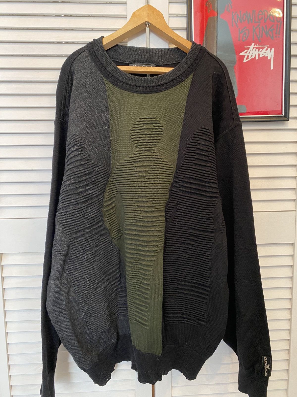 Carlo Colucci Vintage Sweater Carlo Colucci 3D Knit People Coogi Style Size US XL / EU 56 / 4 - 2 Thumbnail