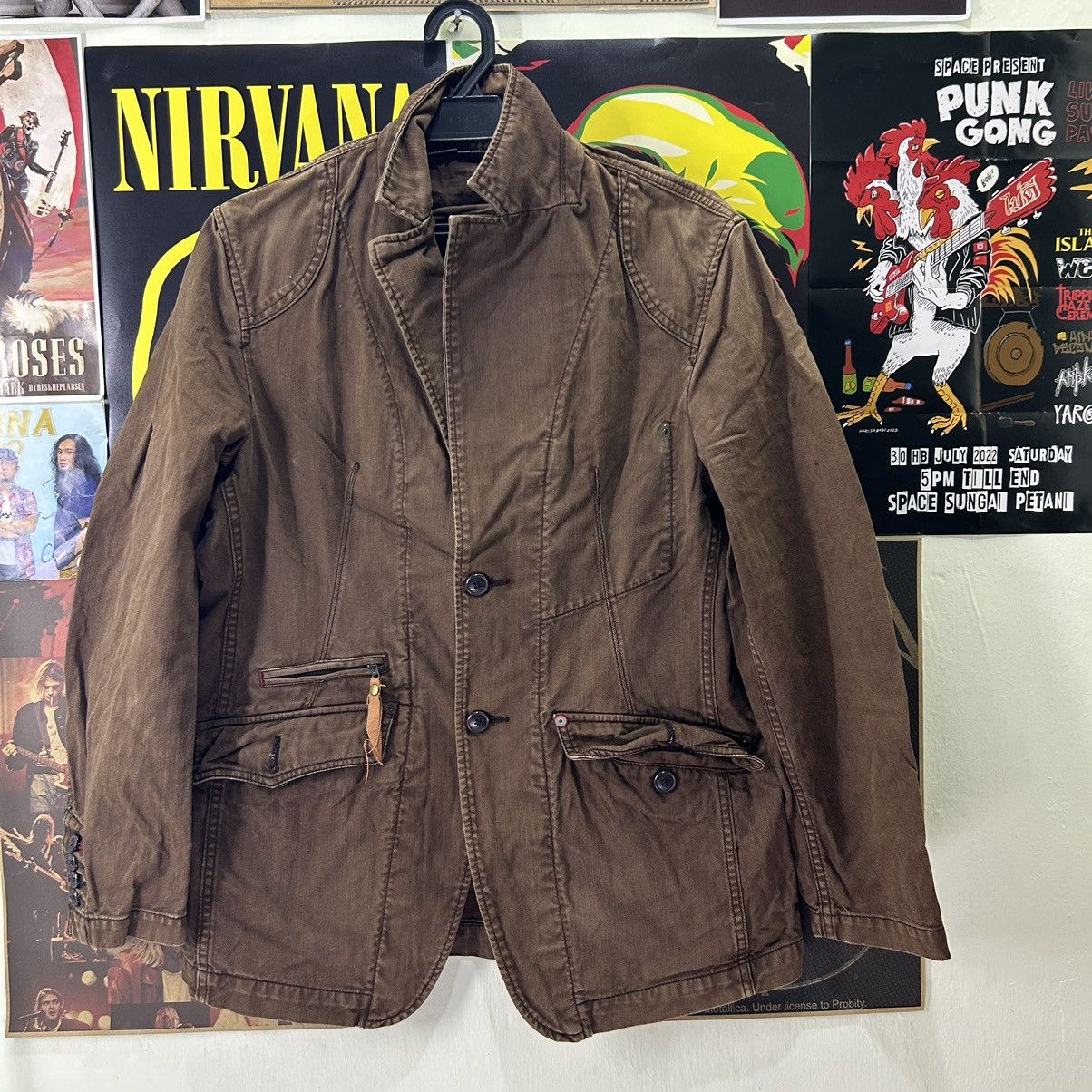 image of Vintage Ball Brown Suit Jacket, Men's (Size Medium)
