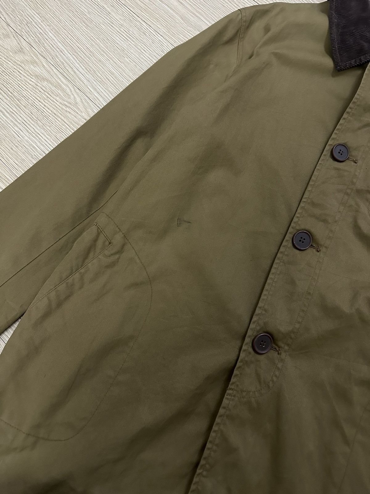 Global Work × Japanese Brand Global Work Aesthetic Workwear Style Corduroy Trench Coat Size US L / EU 52-54 / 3 - 5 Thumbnail