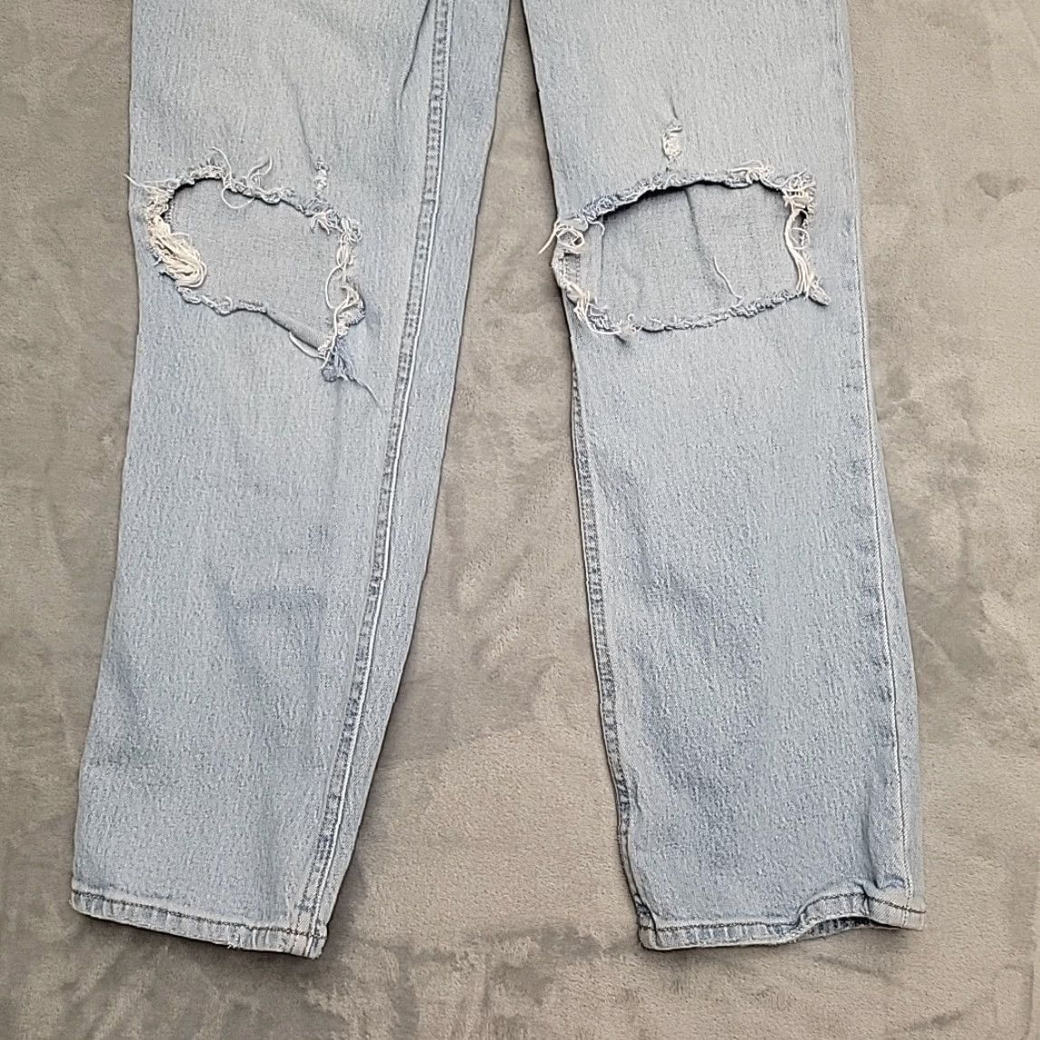 Abercrombie & Fitch VINTAGE Abercrombie & Fitch Jeans Women 27 4s Blue 90s Straight Ultra High Rise 5-Pocket Denim Cotton Blend Zip Womens Size 27" / US 4 / IT 40 - 2 Thumbnail