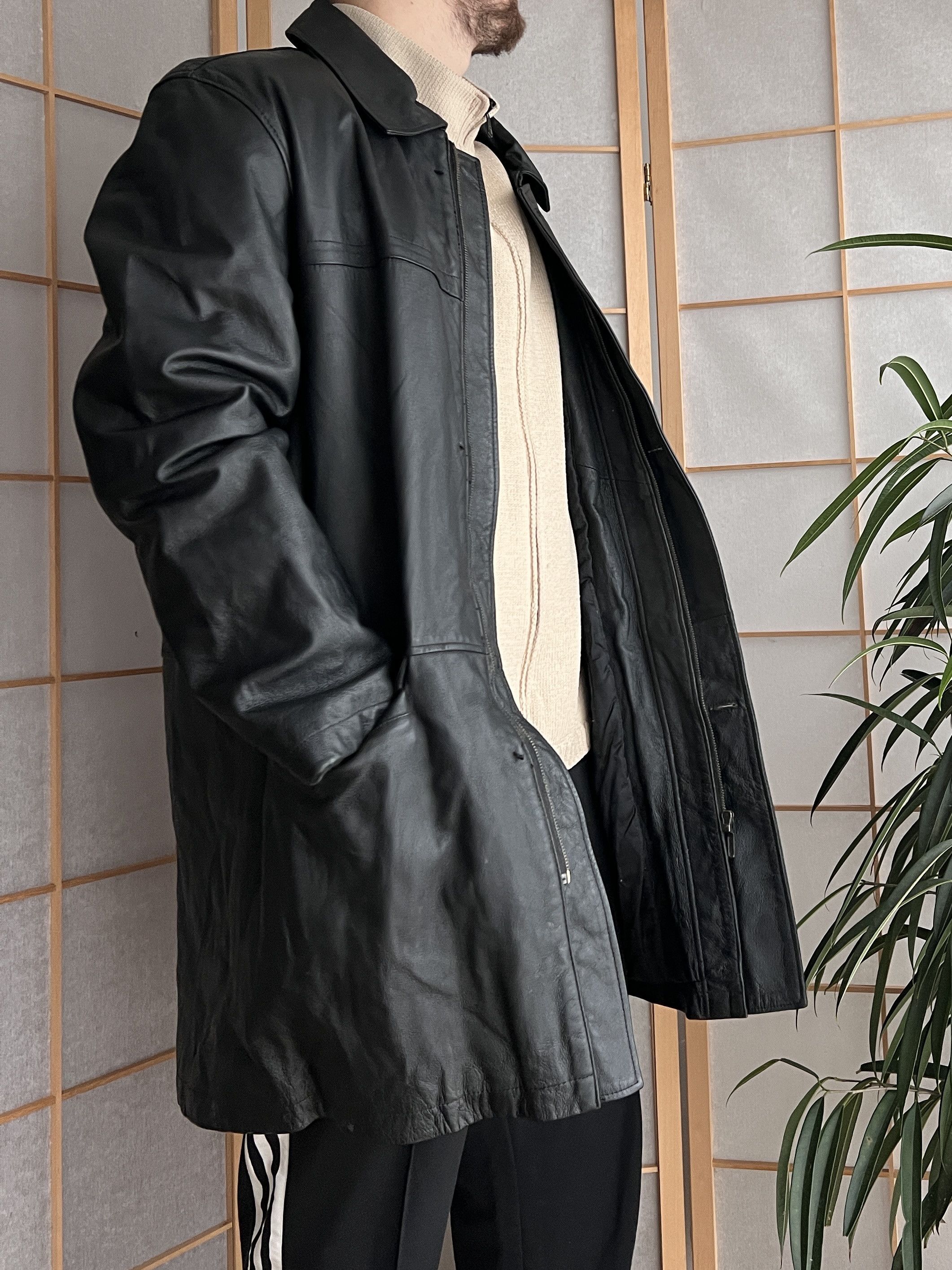 If Six Was Nine 14th Addiction Yohji Yamamoto style leather jacket LGB coat Size US XL / EU 56 / 4 - 20 Thumbnail