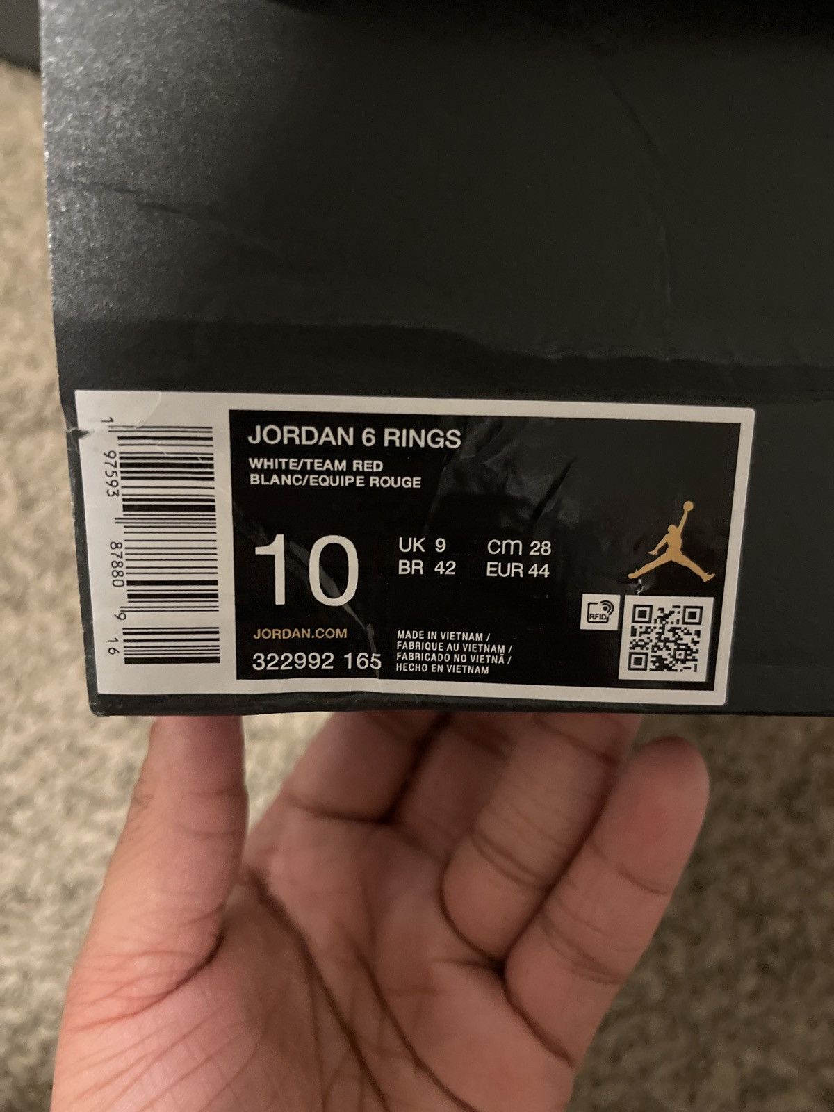 Jordan Brand × Nike Jordan 6 rings Size US 10.5 / EU 43-44 - 6 Thumbnail