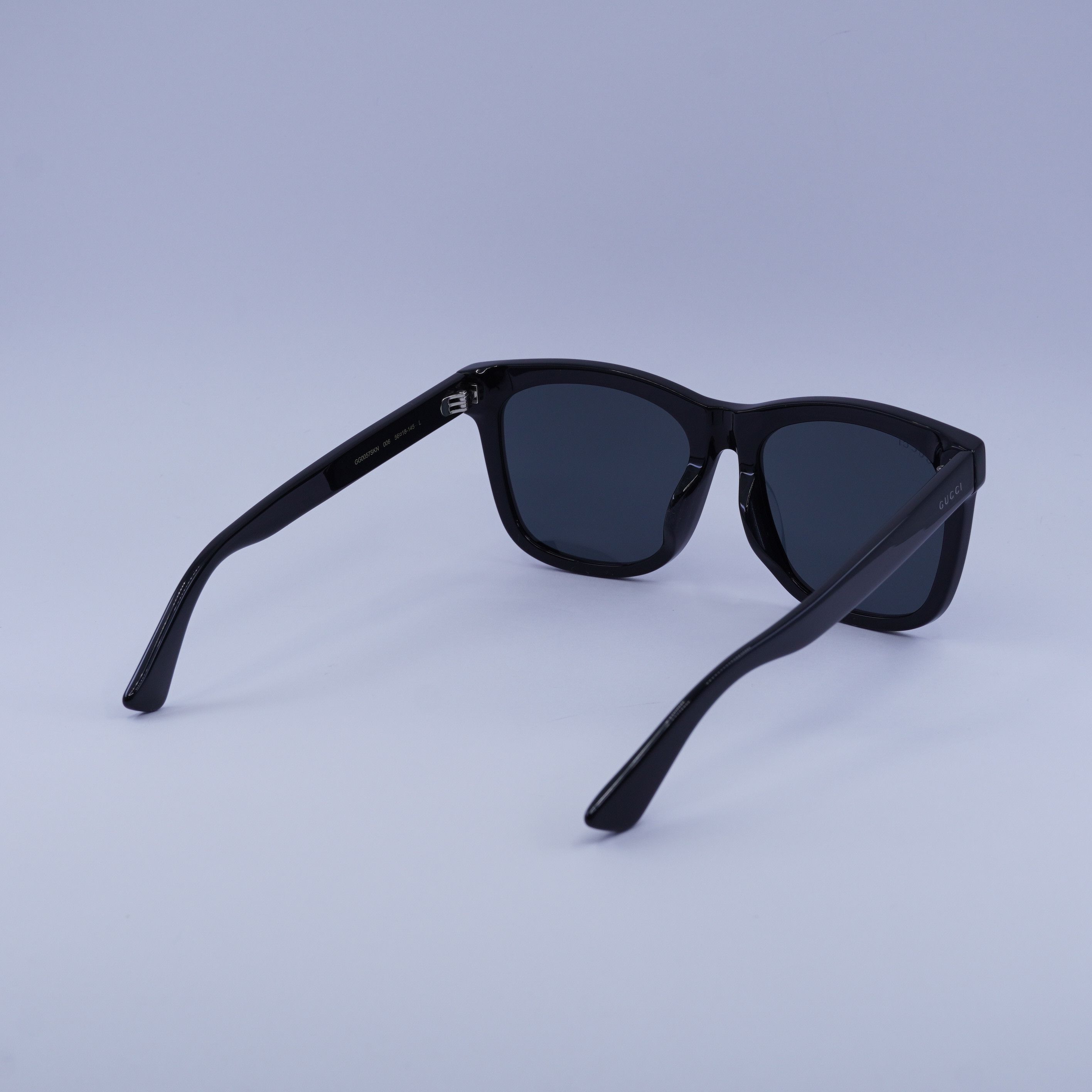 Gucci Gucci GG0057SKN 006 Men Sunglasses Black Square Frame Size ONE SIZE - 7 Thumbnail