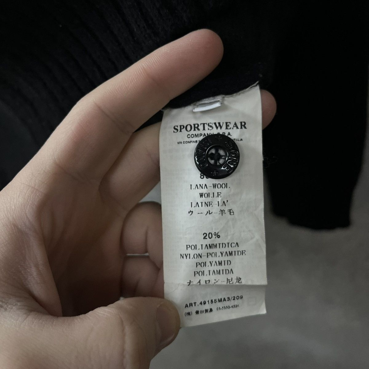 Stone Island Vintage Stone Island Wool Zip Hoodie Size US M / EU 48-50 / 2 - 10 Thumbnail