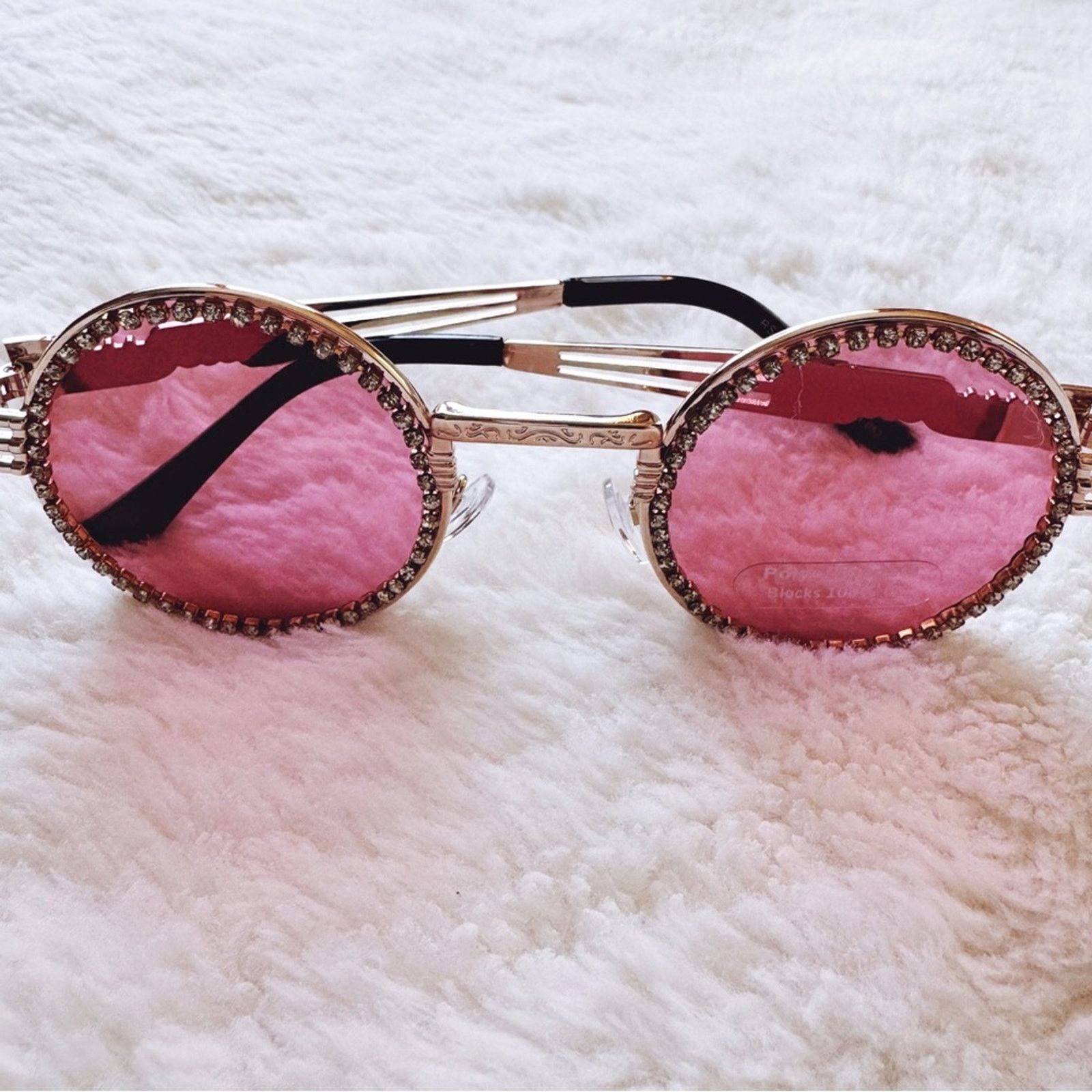 Other Kate Clear Pink Round Sunglasses Size ONE SIZE - 4 Thumbnail