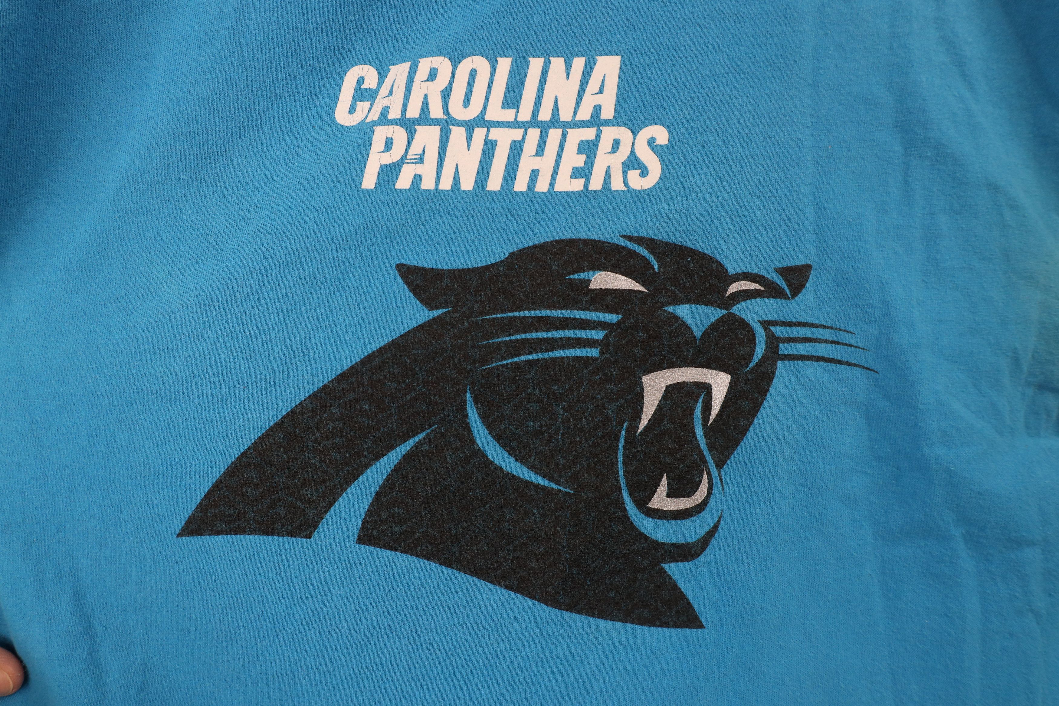 Majestic × Vintage Vintage Majestic Carolina Panthers Long Sleeve T-Shirt Size US M / EU 48-50 / 2 - 4 Thumbnail