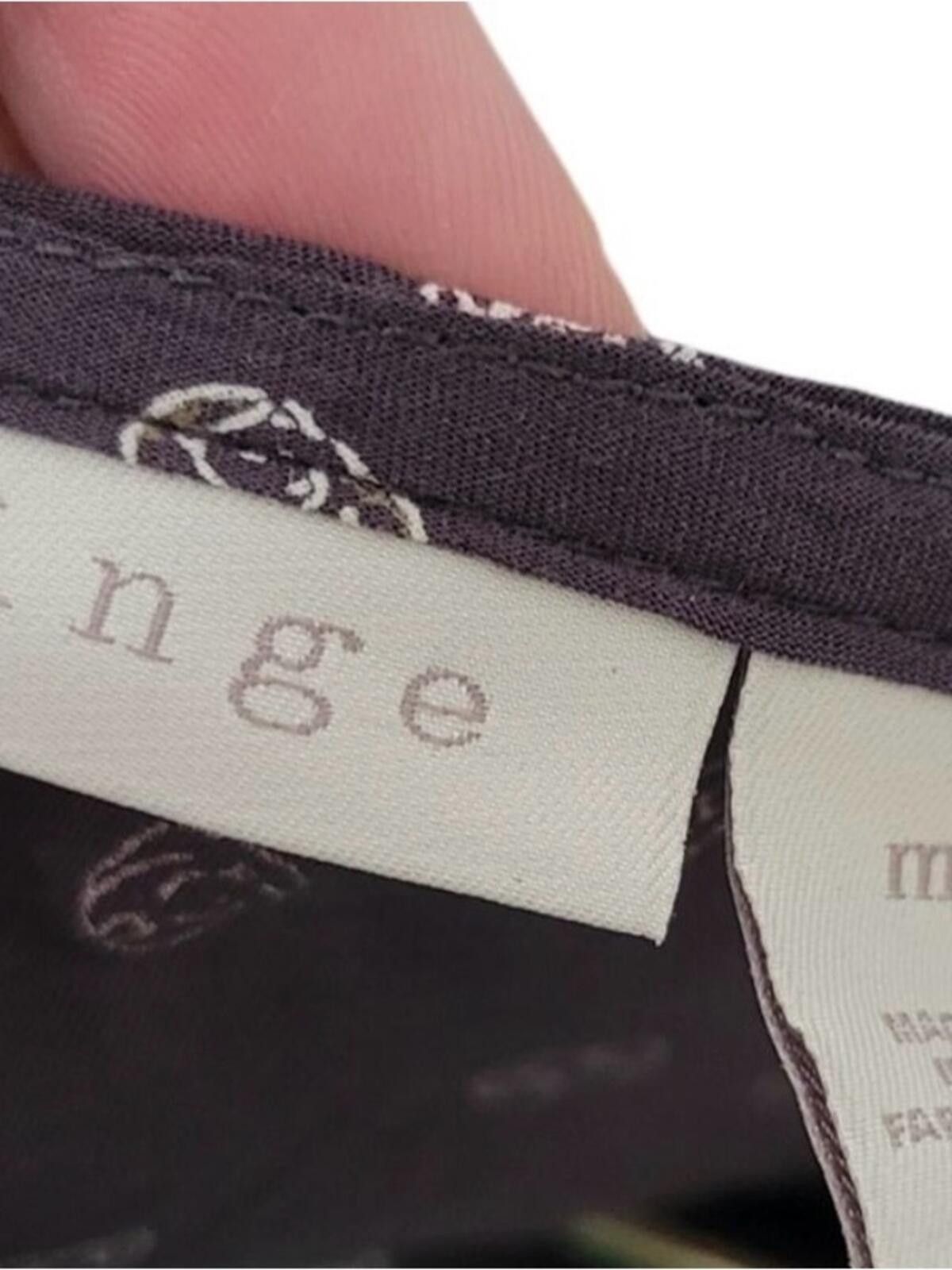 Other hinge Charcoal Scoop Neck Blouse with White Dot Motif Size M / US 6-8 / IT 42-44 - 3 Thumbnail