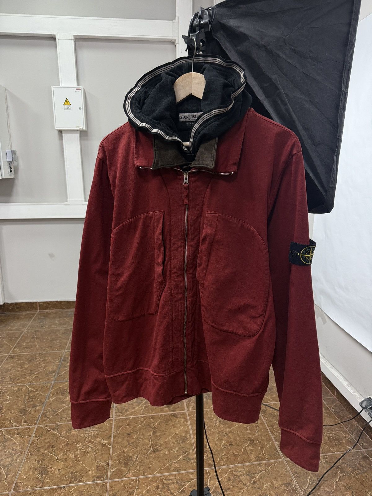 Stone Island 🇮🇹 Vintage 90s Stone Island Archive Layered Hooded Jacket Size US XL / EU 56 / 4 - 1 Thumbnail