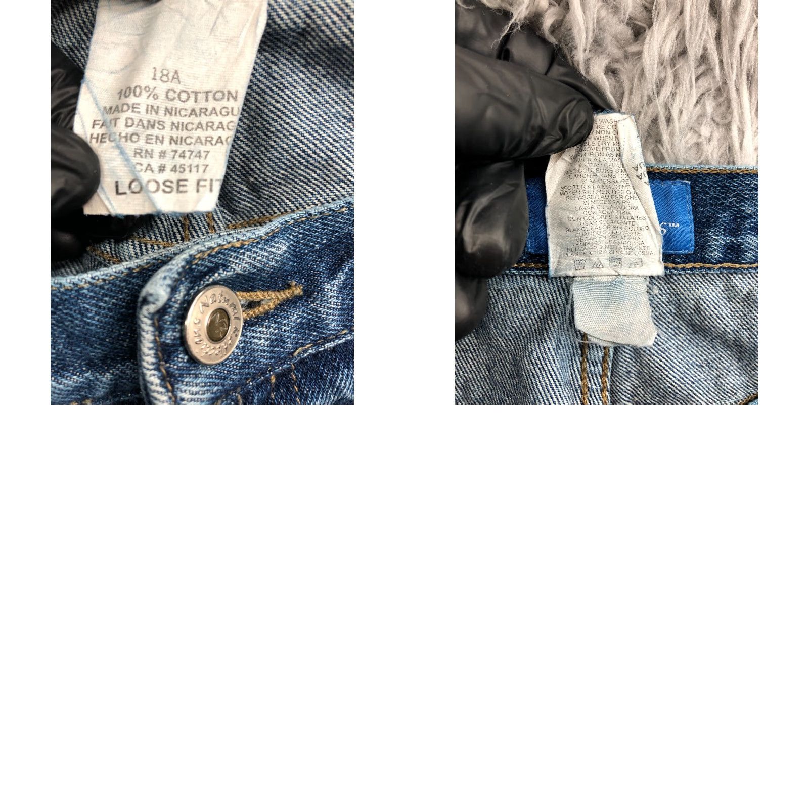 Vintage Natural Reflections Jeans Womens Regular Tapered Blue 18 Medium Wash Pocket 5-Pocket Denim Cotton Zip Button Belt Loops Inseam 31 High Rise Jeans Size 40" / US 18 - 9 Thumbnail