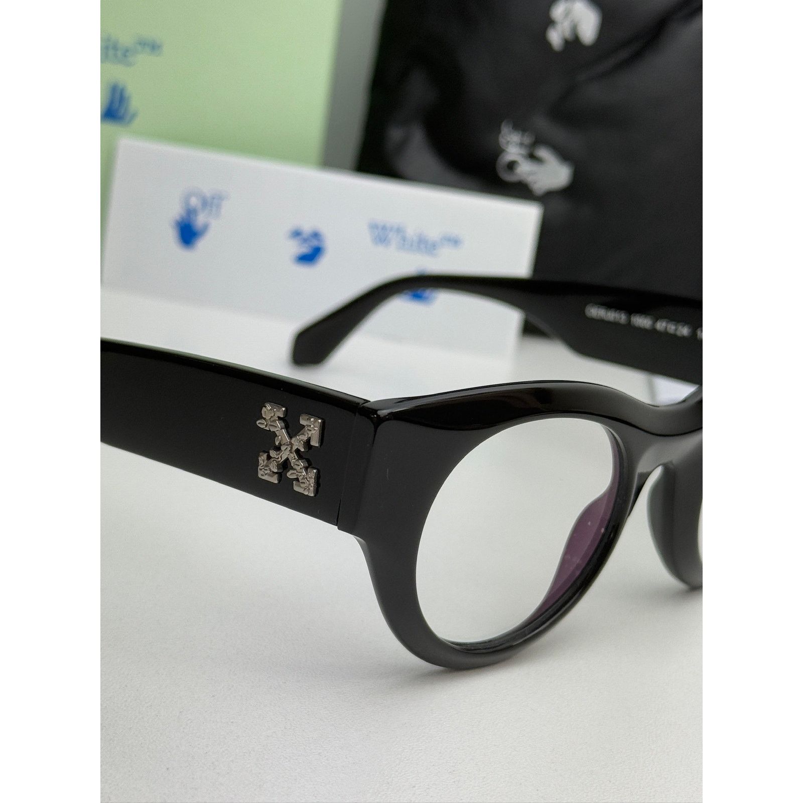 Off-White NEW Off White Style 13 Black Bluelight Eyeglasses Frames Size ONE SIZE - 5 Thumbnail