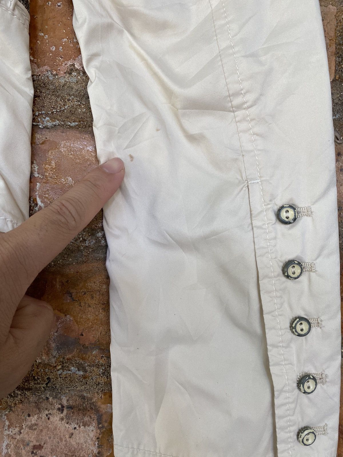 Ermanno Scervino × Ruffo Research 1990s Ermanno Scervino Center Zipper rider jacket Size S / US 4 / IT 40 - 14 Thumbnail