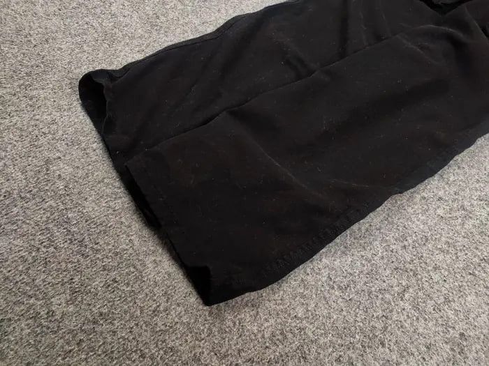 Japanese Brand Vintage Japanese Baggy Black Cotton Cargo Pants Y2K Style Size US 30 / EU 46 - 6 Thumbnail