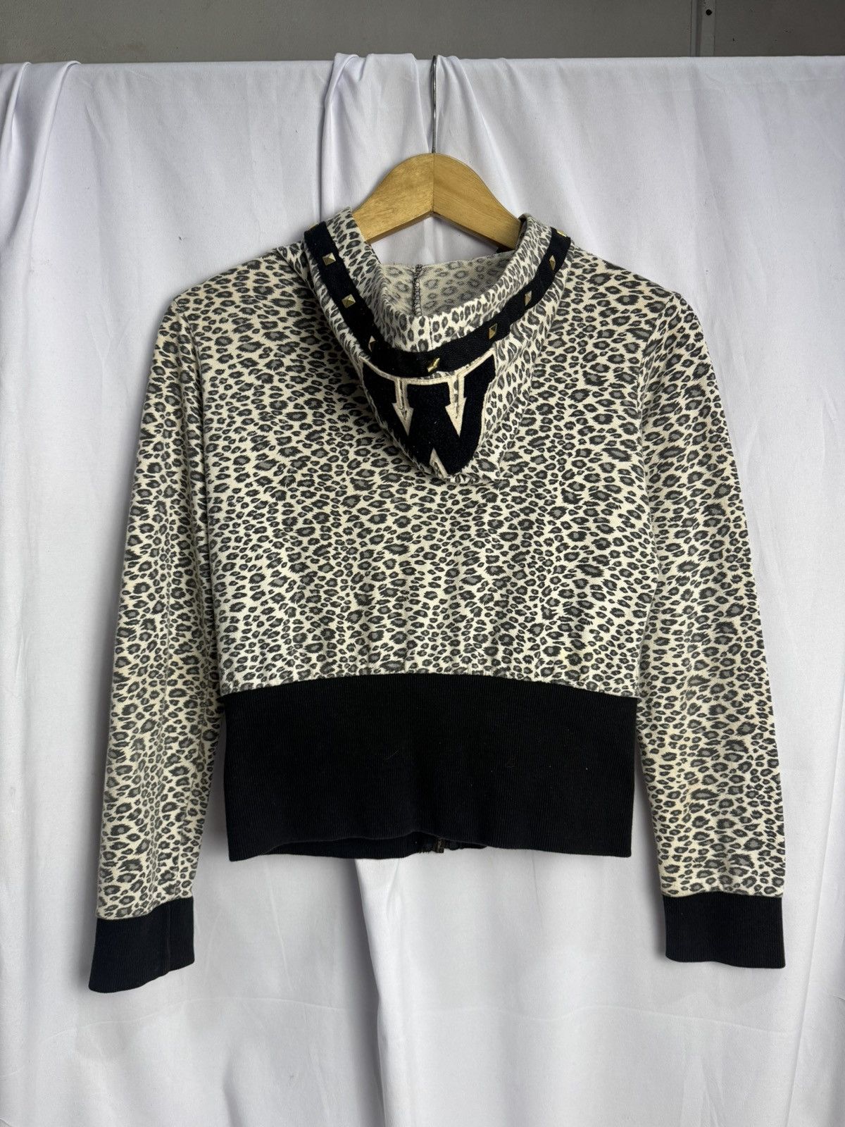 Hysteric Glamour Studded Croped Hoodie Y2K Styled Japanese Size US S / EU 44-46 / 1 - 3 Thumbnail