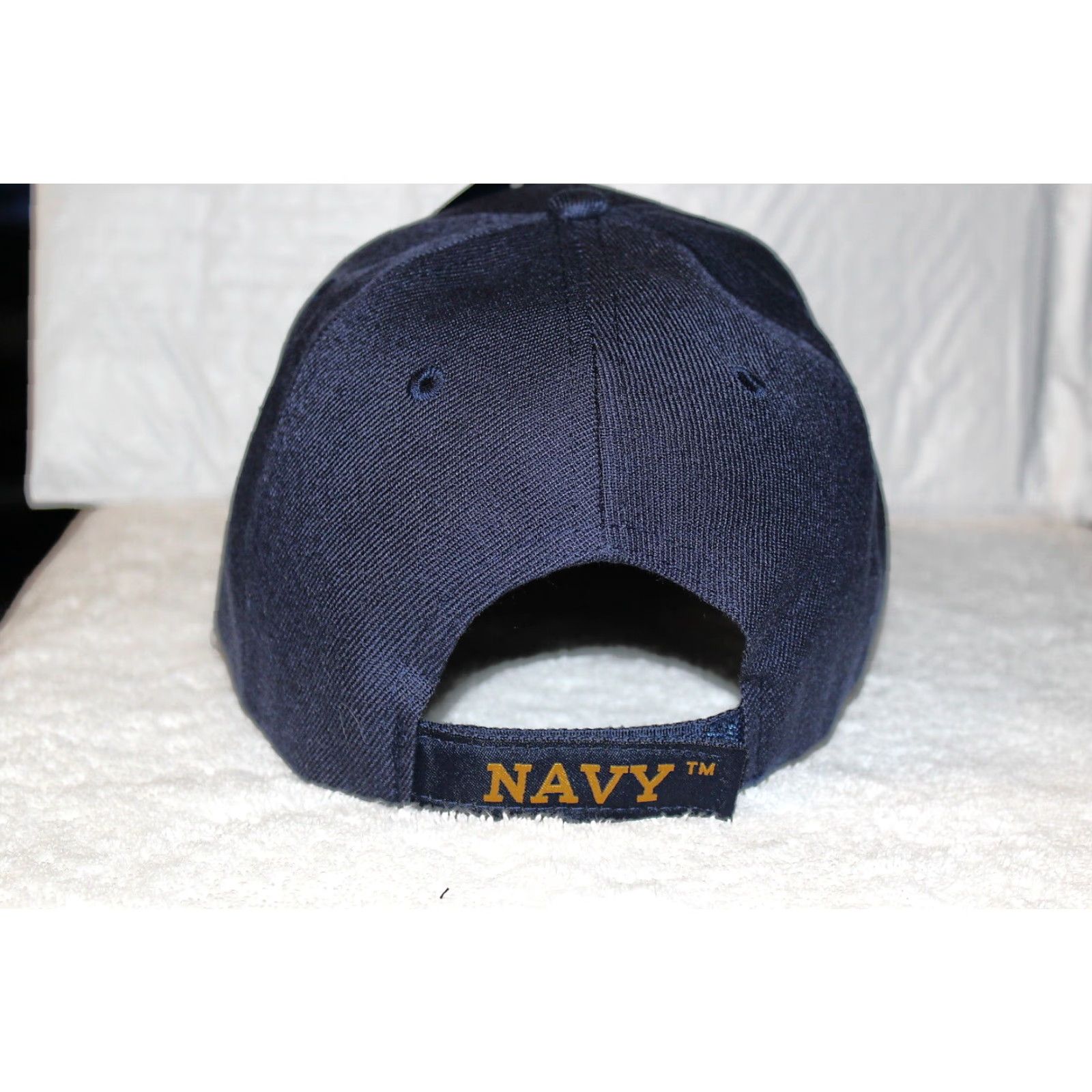Vintage Vintage U.S. Navy Baseball Cap Men's Adjustable Dark Blue Navy Military Cap Size ONE SIZE - 2 Thumbnail