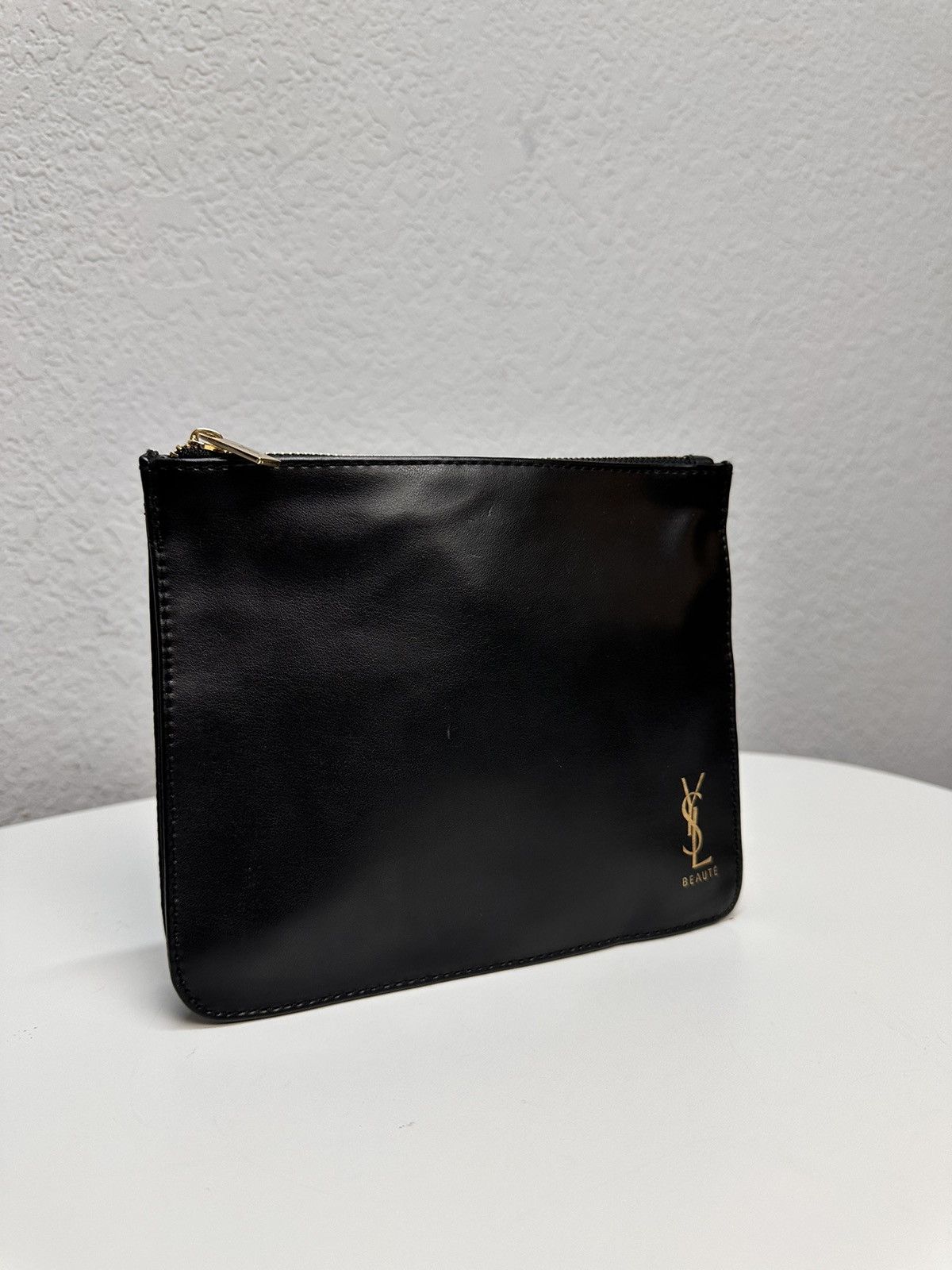 Yves Saint Laurent Yves Saint Laurent Black Leather Clutch Pouch 17x20cm Size ONE SIZE - 7 Thumbnail