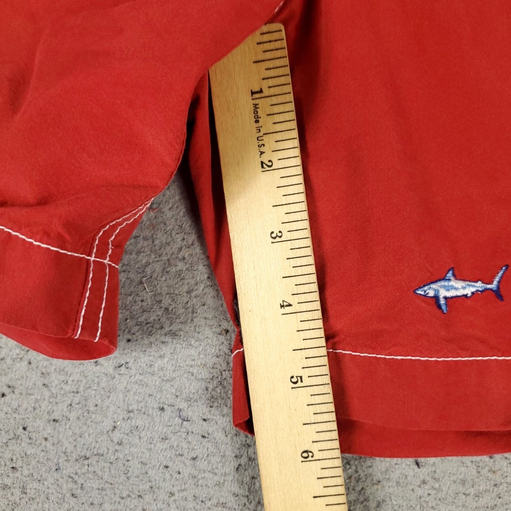 Polo Ralph Lauren Ralph Lauren Mens XL Red Shark Embroidered Beach Board Swim Trunks Size US 36 / EU 52 - 6 Thumbnail