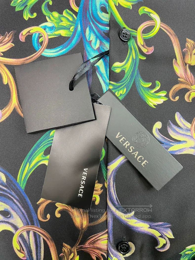 Versace Versace Baroque silk shirt Size US XXL / EU 58 / 5 - 9 Thumbnail