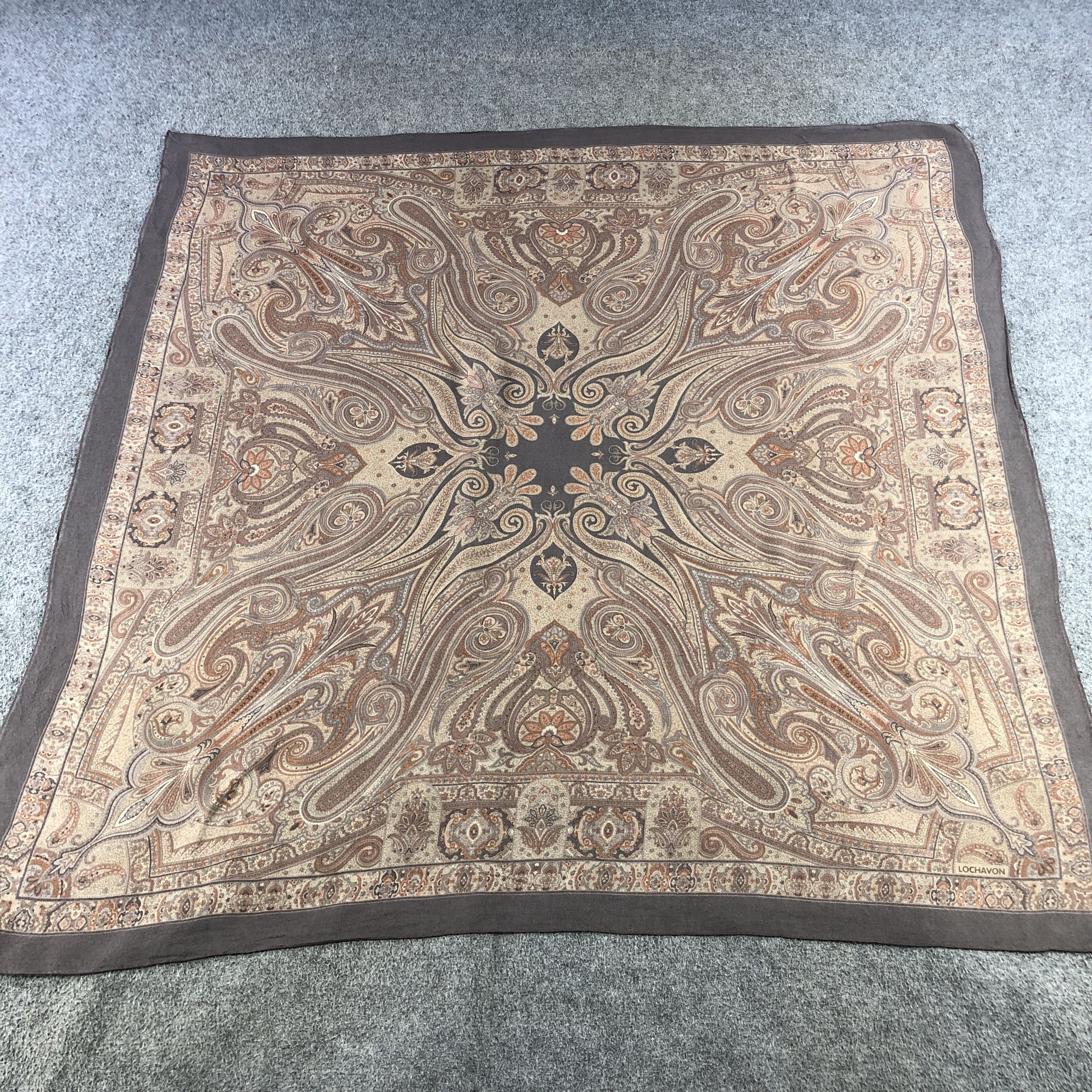 Vintage Vintage Lochavon Paisley Silk Scarf M1256 Size ONE SIZE - 2 Thumbnail