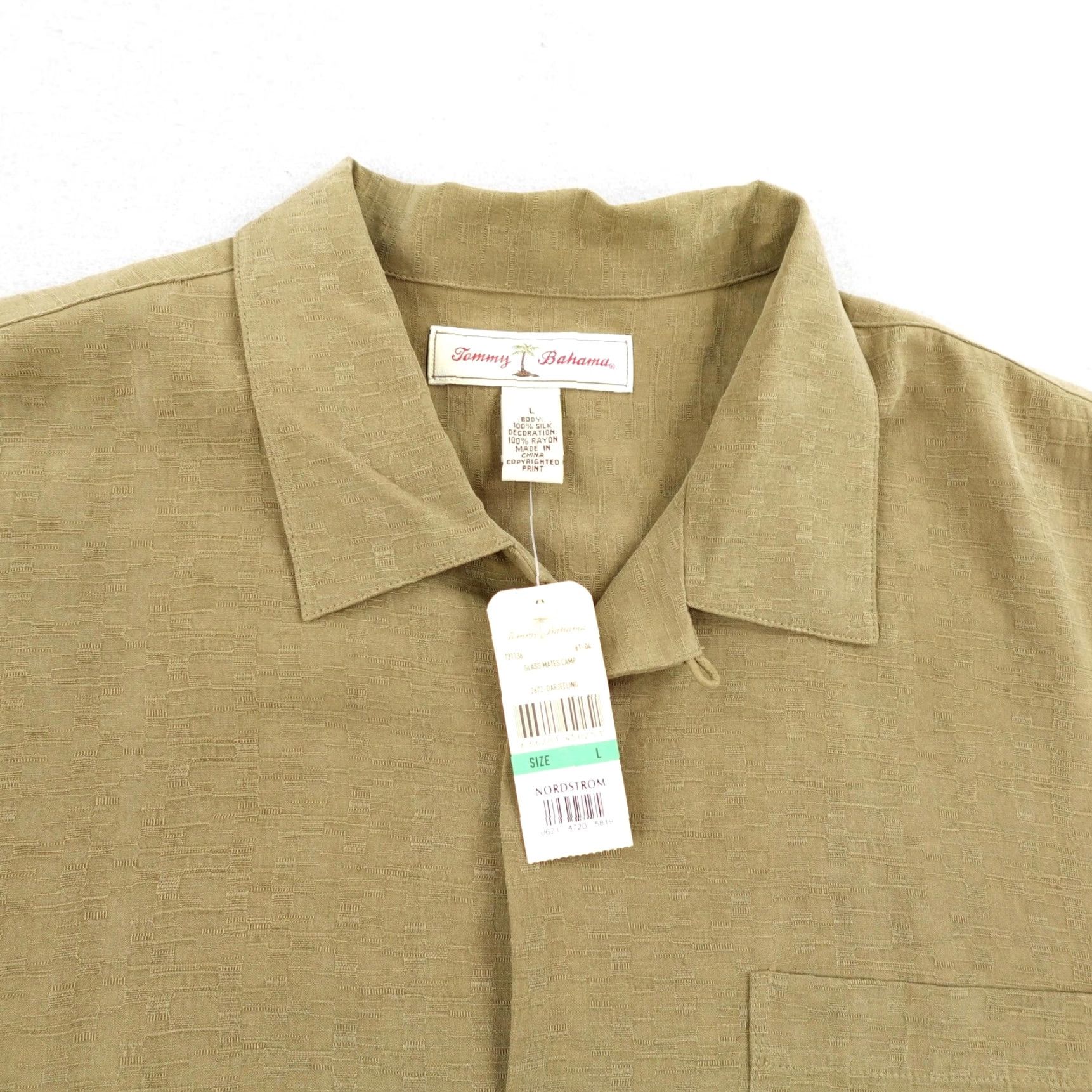 Tommy Bahama VINTAGE Tommy Bahama Shirt Mens Large Brown Hawaiian Graphic Embroidered Camp NEW Size US L / EU 52-54 / 3 - 3 Thumbnail