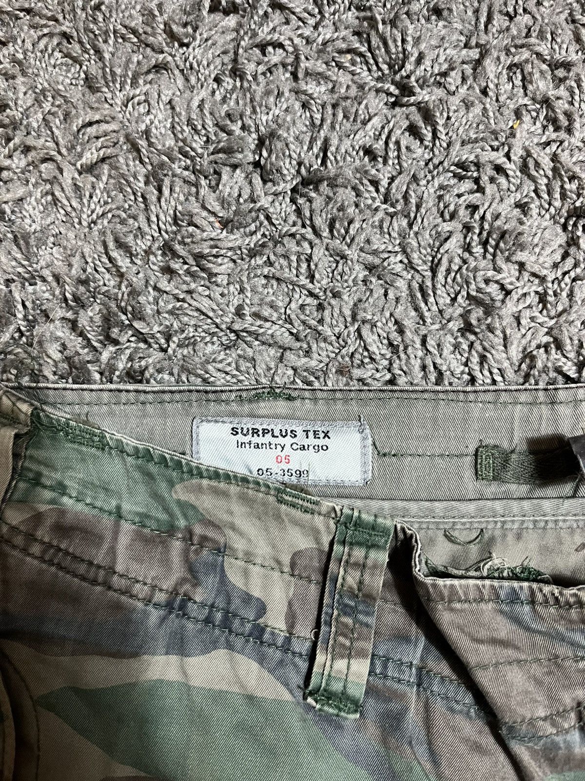 Surplus Research VINTAGE Y2K INFANTRY CARGO ZIP MILITARY PANTS SURPLUS TEX Size US 34 / EU 50 - 6 Thumbnail