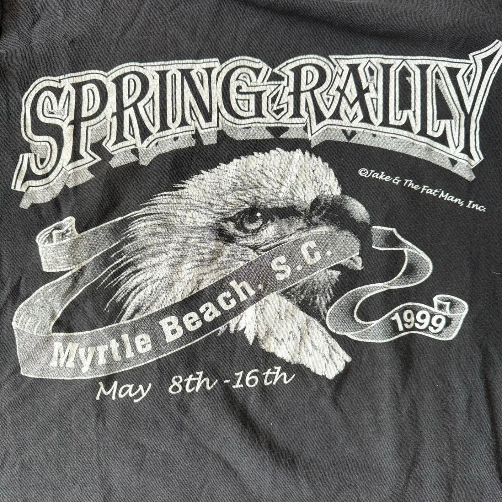 Vintage Vintage Spring Rally bike week shirt Size US XL / EU 56 / 4 - 2 Thumbnail