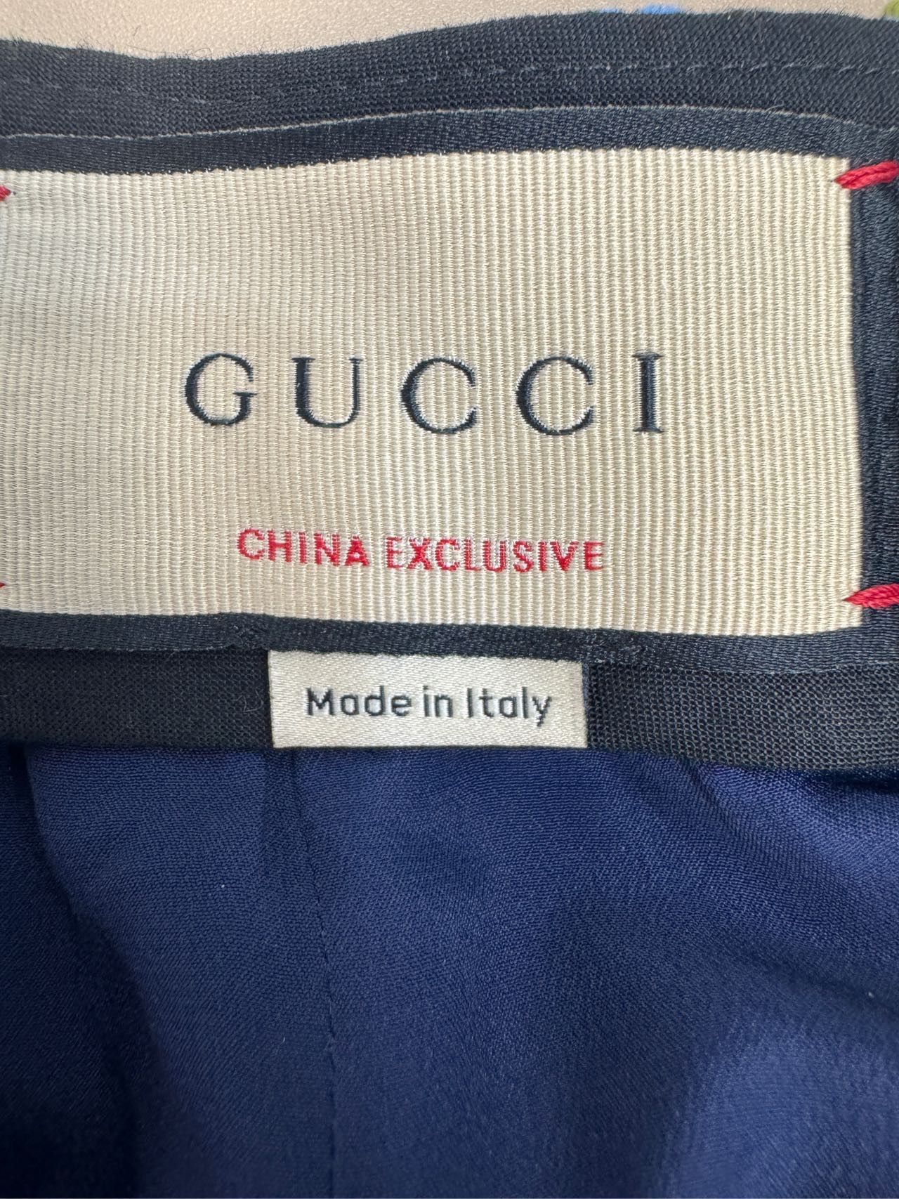 Gucci Gucci Color Block Printed Straight Leg Casual Shorts K26WX Size 25" / US 0 / IT 36 - 6 Thumbnail
